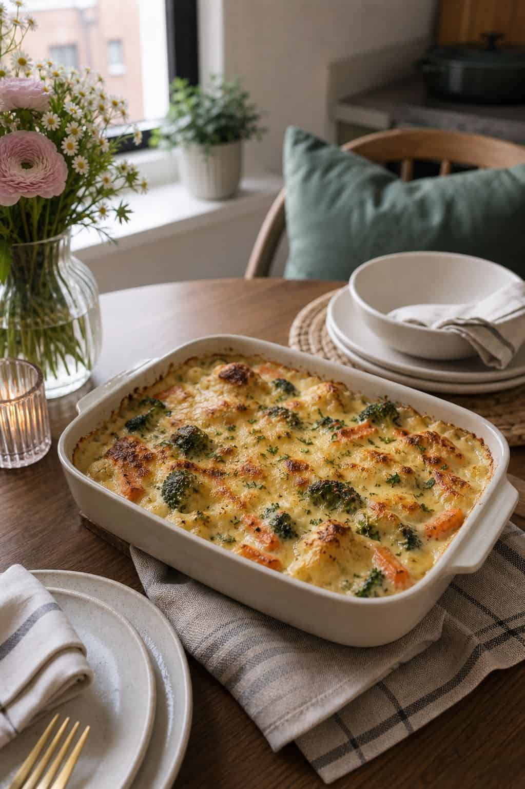 A Cheesy Vegetable Gratin small apartment idea for Top 19 Easter Side Dishes to Complete Your Holiday Table for Small Apartments.