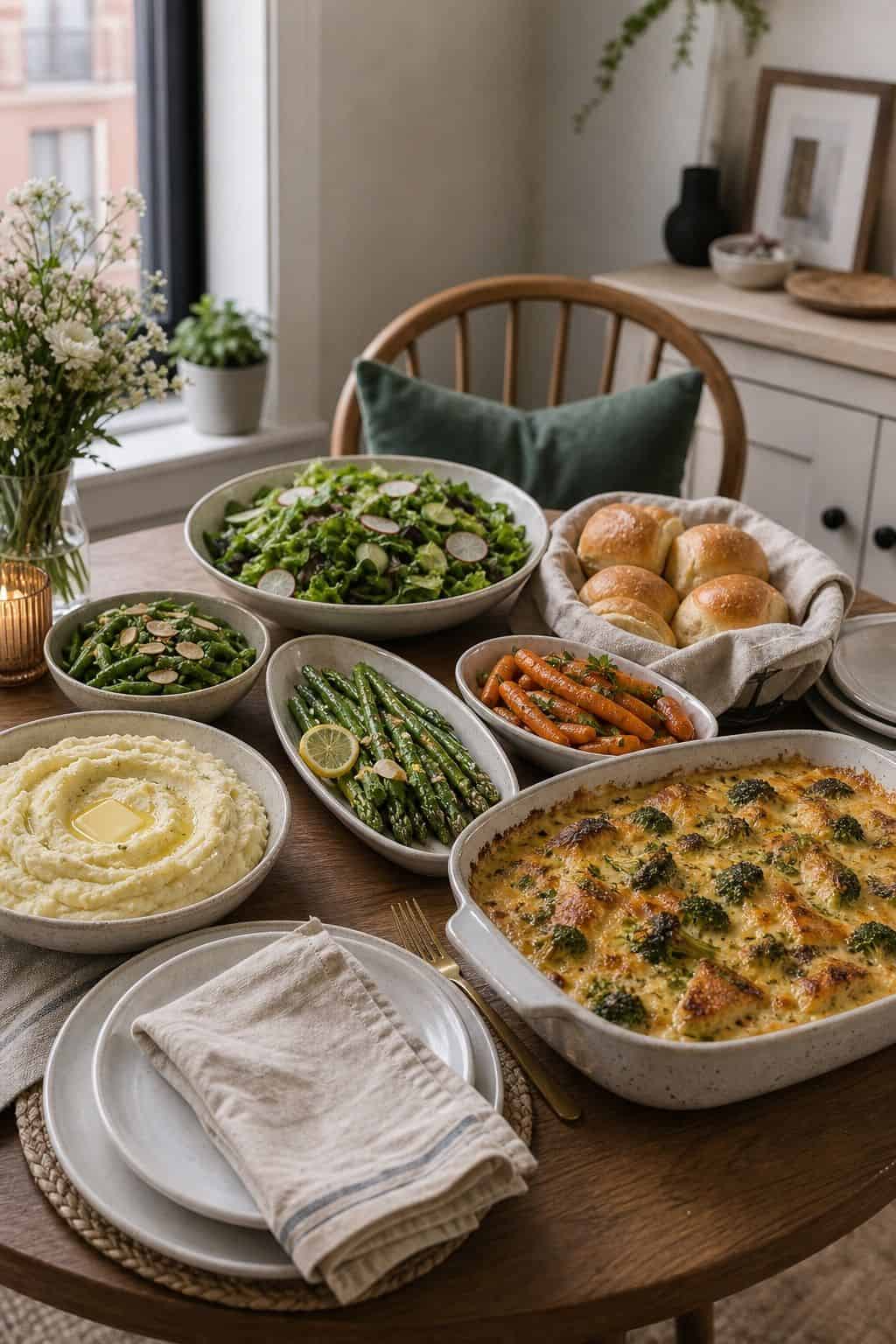 Plan a Balanced Mix of Sides small apartment idea for Top 19 Easter Side Dishes to Complete Your Holiday Table for Small Apartments.