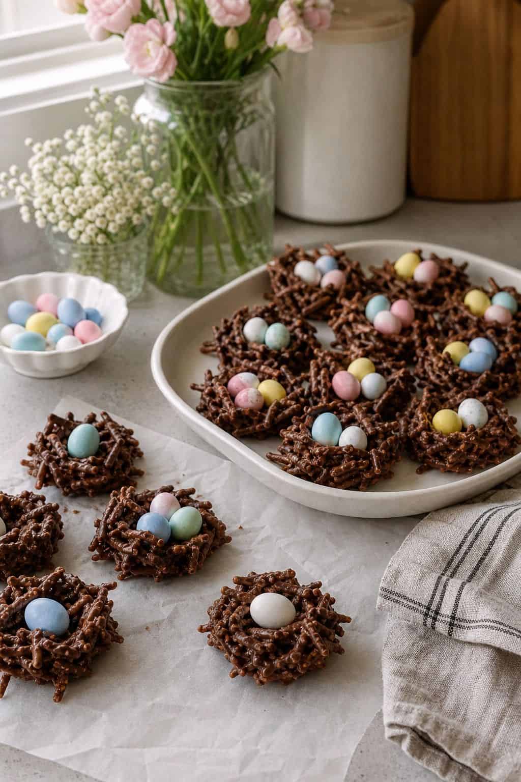 Bird's Nest Cookies small apartment idea for Top 19 Easter Snacks and Appetizers for an Easy Spring Spread.