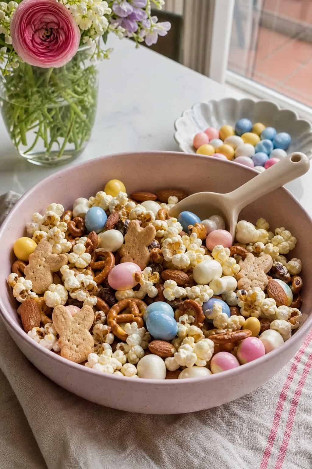 Easter Bunny Trail Mix small apartment idea for Top 19 Easter Snacks and Appetizers for an Easy Spring Spread.