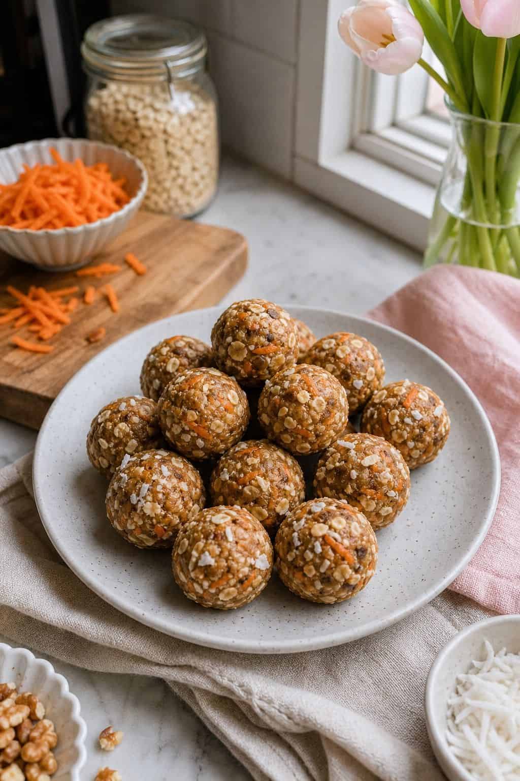 Carrot Cake Energy Bites small apartment idea for Top 19 Easter Snacks and Appetizers for an Easy Spring Spread.