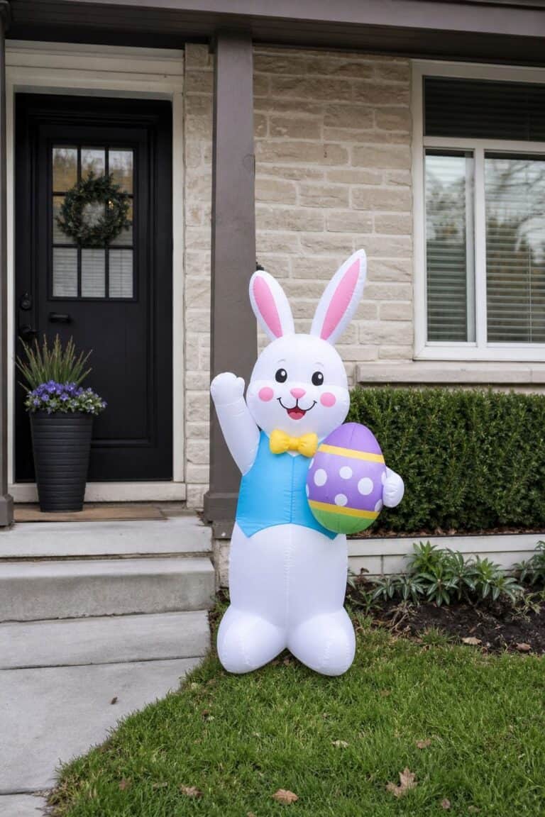 Set Up Easter Inflatables small apartment idea for Top 19 Easter Yard Decoration Ideas for a Charming Outdoor Display.