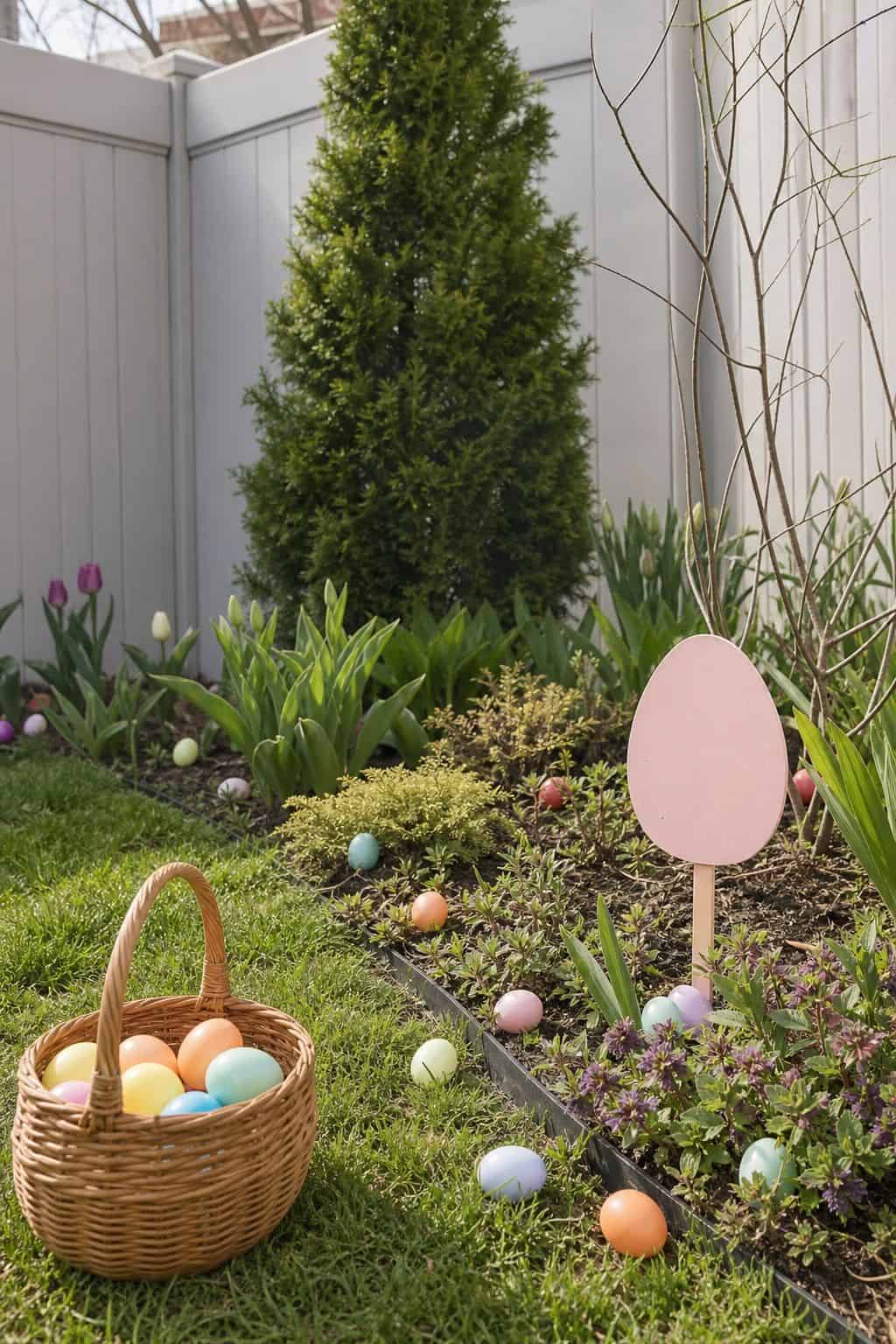 Set Out an Easter Egg Hunt Display small apartment idea for Top 19 Easter Yard Decoration Ideas for a Charming Outdoor Display.