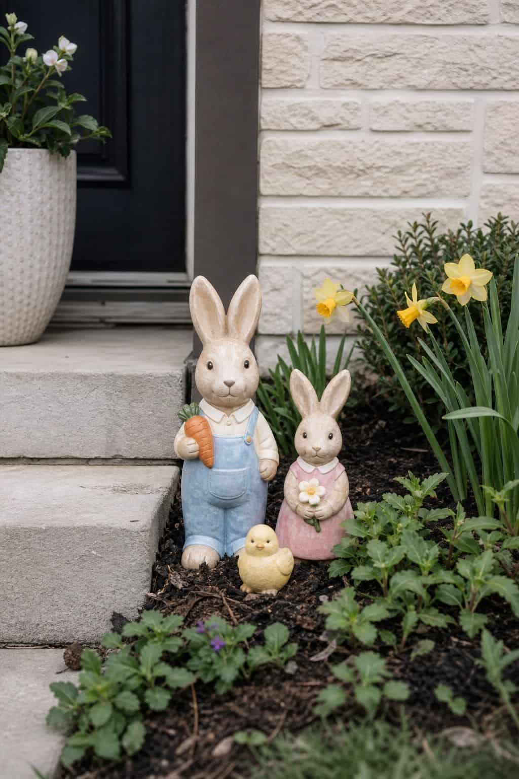 Add Outdoor Easter Figurines small apartment idea for Top 19 Easter Yard Decoration Ideas for a Charming Outdoor Display.