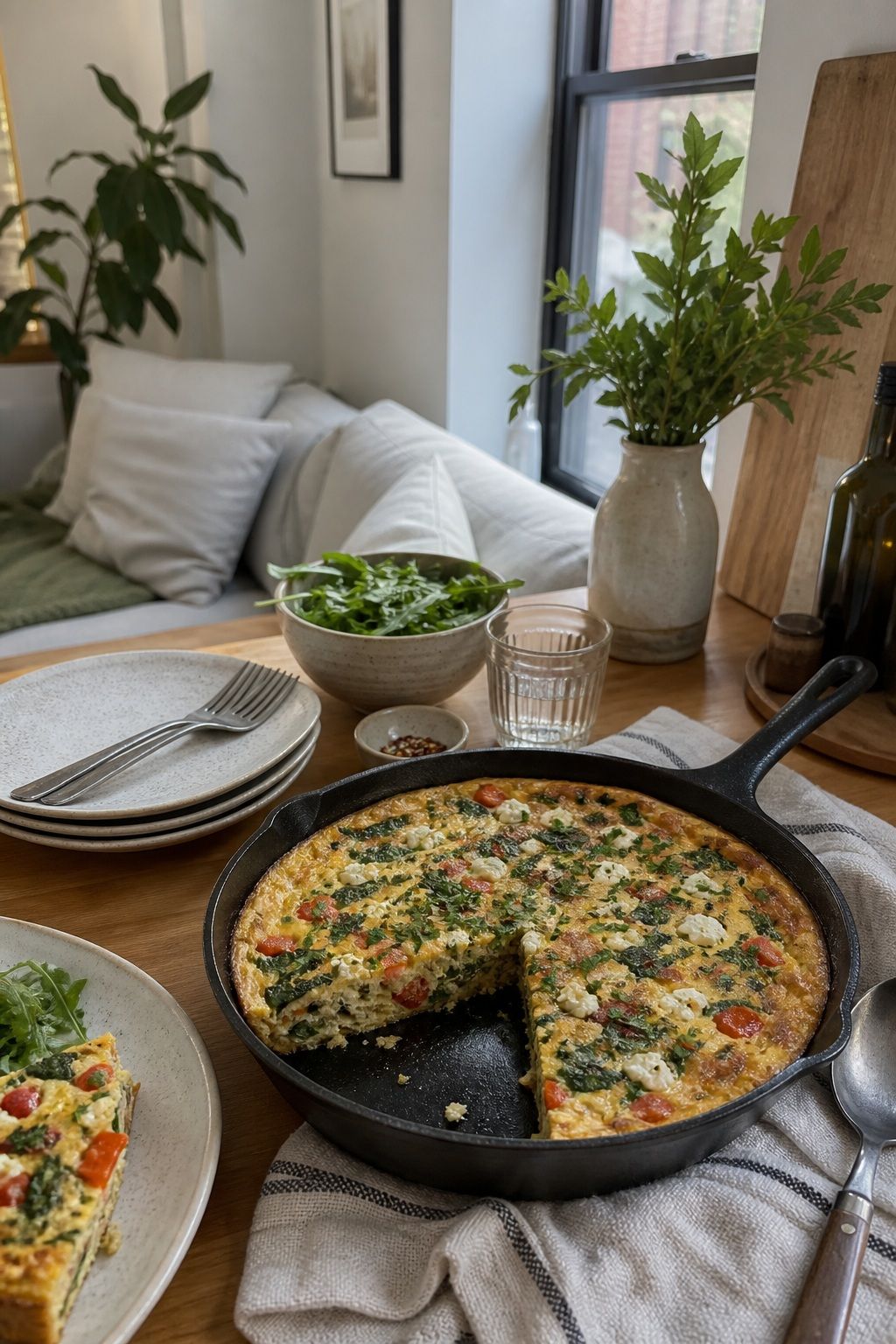 The Savory Frittata small apartment idea for Top 17 Breakfast Hosting Ideas for Easy Make-Ahead Mornings.