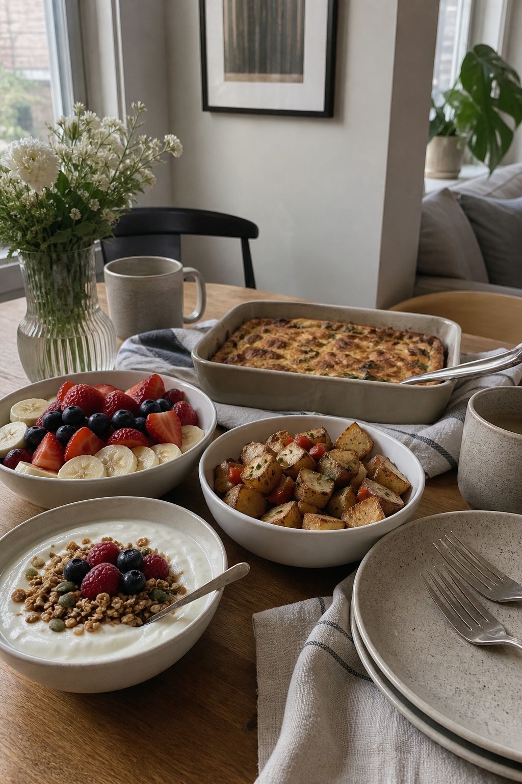 The Three-Sides Math small apartment idea for Top 17 Breakfast Hosting Ideas for Easy Make-Ahead Mornings.