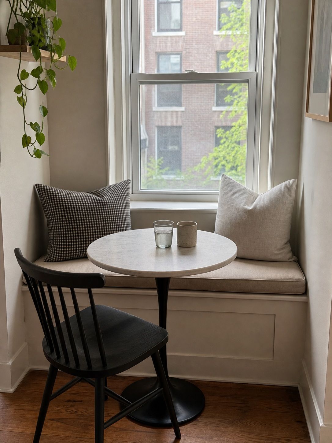 Built-In Banquette Under a Window small apartment idea for Top 15 Breakfast Nook Ideas for Small Apartments.