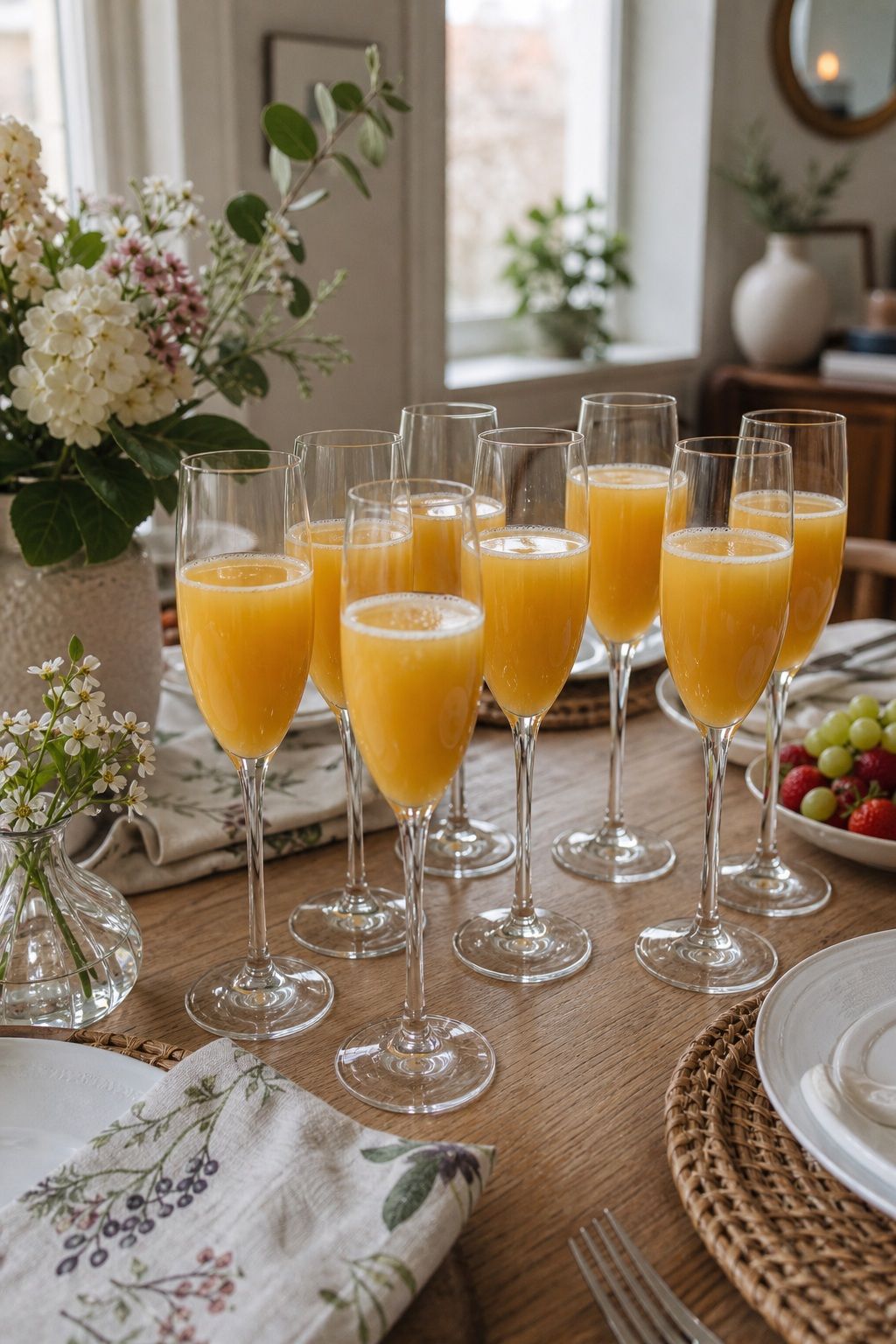 Crystal Clear Champagne Flutes Set of 8 small apartment idea for 15 Brunch Hosting Essentials From Amazon for a Beautiful Table.
