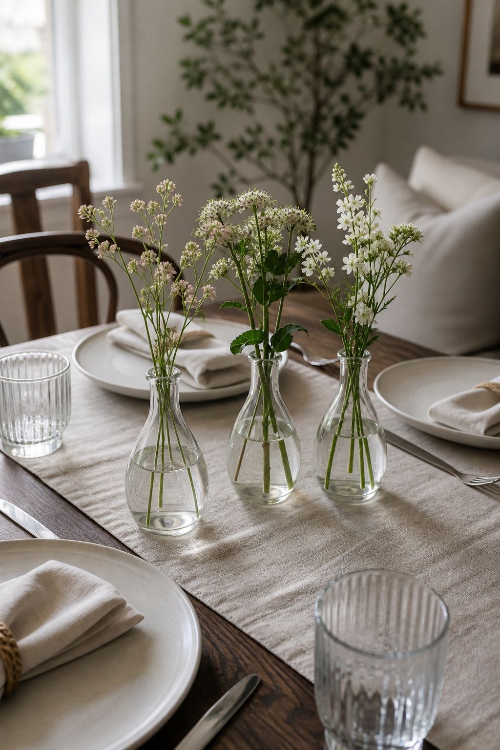Clear Glass Bud Vase Set of 3 small apartment idea for 15 Brunch Hosting Essentials From Amazon for a Beautiful Table.