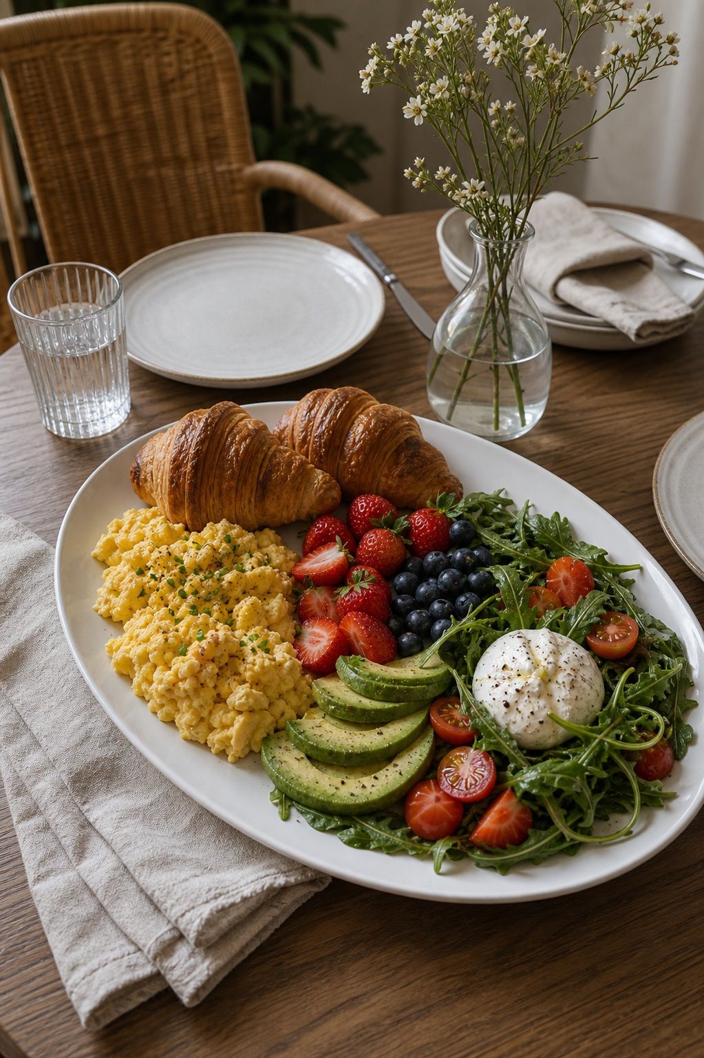 Large White Oval Serving Platter 14-inch small apartment idea for 15 Brunch Hosting Essentials From Amazon for a Beautiful Table.