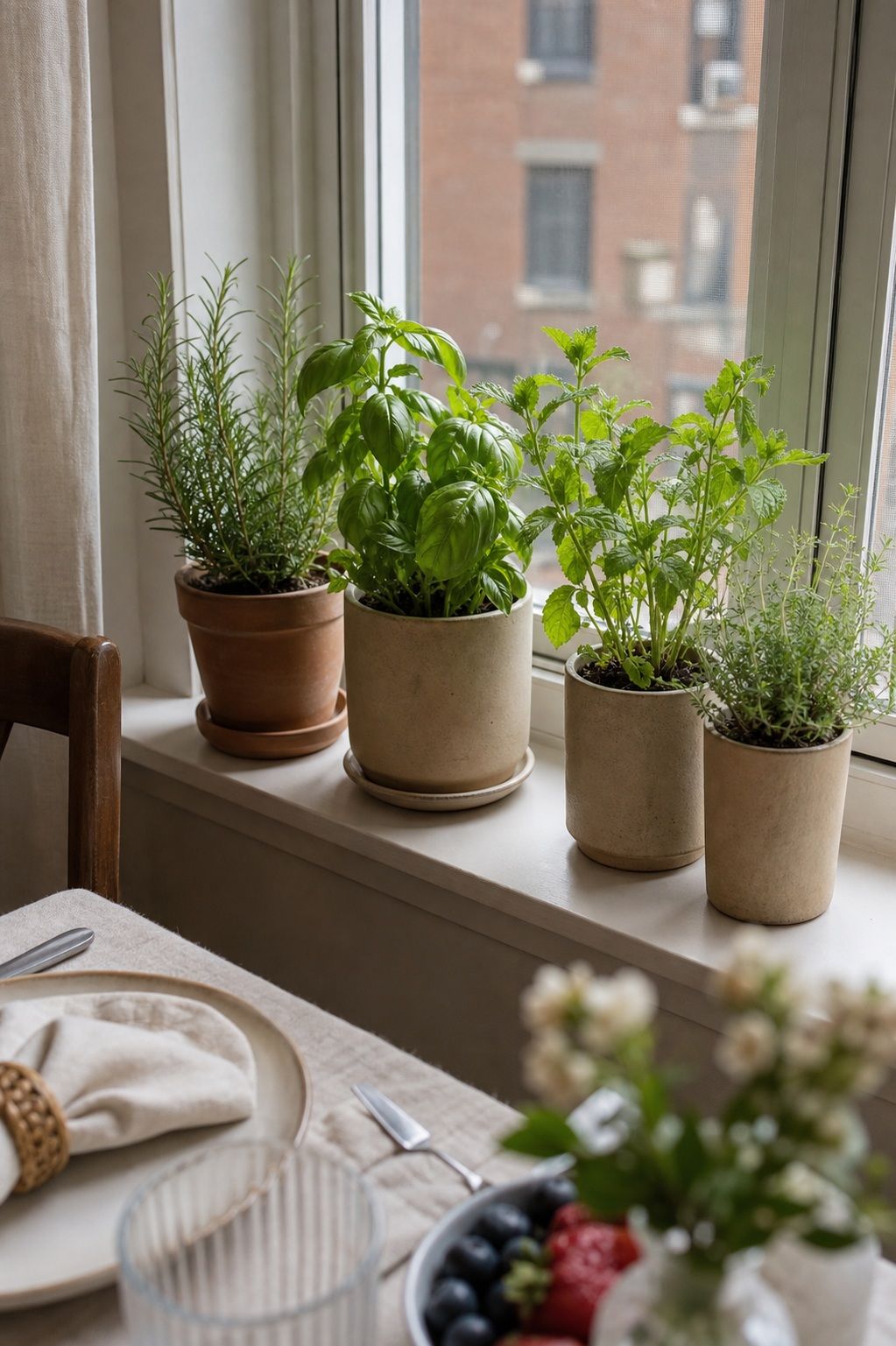 Live Potted Herb Plants Set small apartment idea for 15 Brunch Hosting Essentials From Amazon for a Beautiful Table.