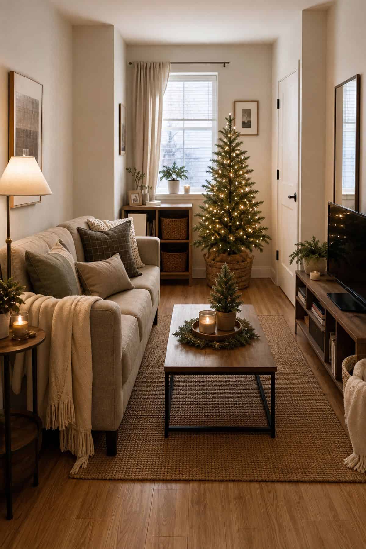Style for a Small Living Room small apartment idea for Top 17 Christmas Coffee Table Decor Ideas for Small Spaces.
