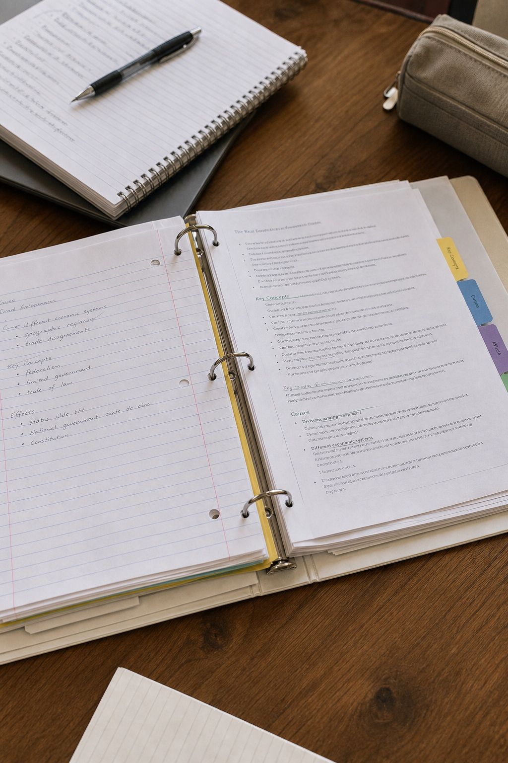 Binder System small apartment idea for Top 18 College Back-to-School Supplies Every Student Needs.