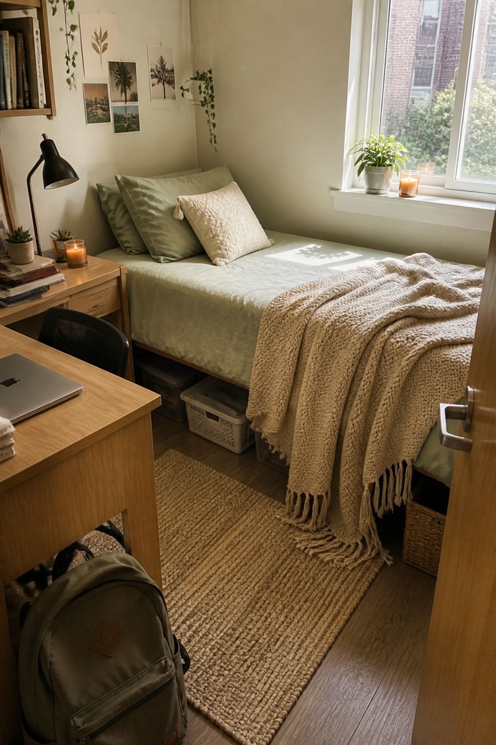 Throw Blanket small apartment idea for The Complete College Dorm Checklist of 18 Essentials Freshmen Forget.