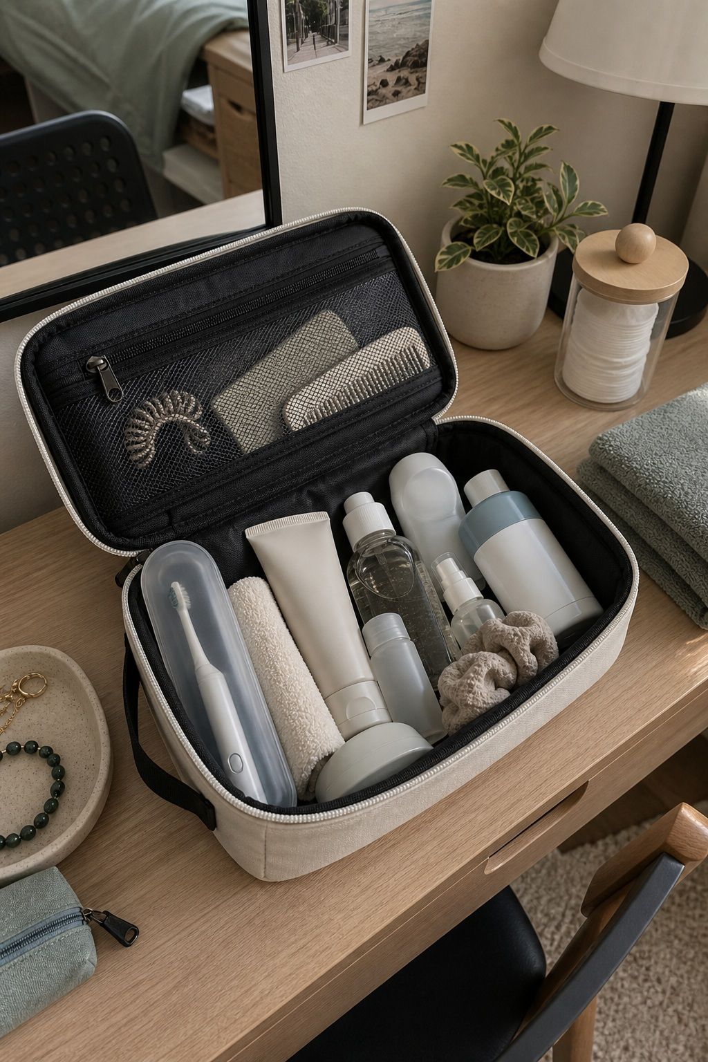 Toiletry Bag small apartment idea for The Complete College Dorm Checklist of 18 Essentials Freshmen Forget.
