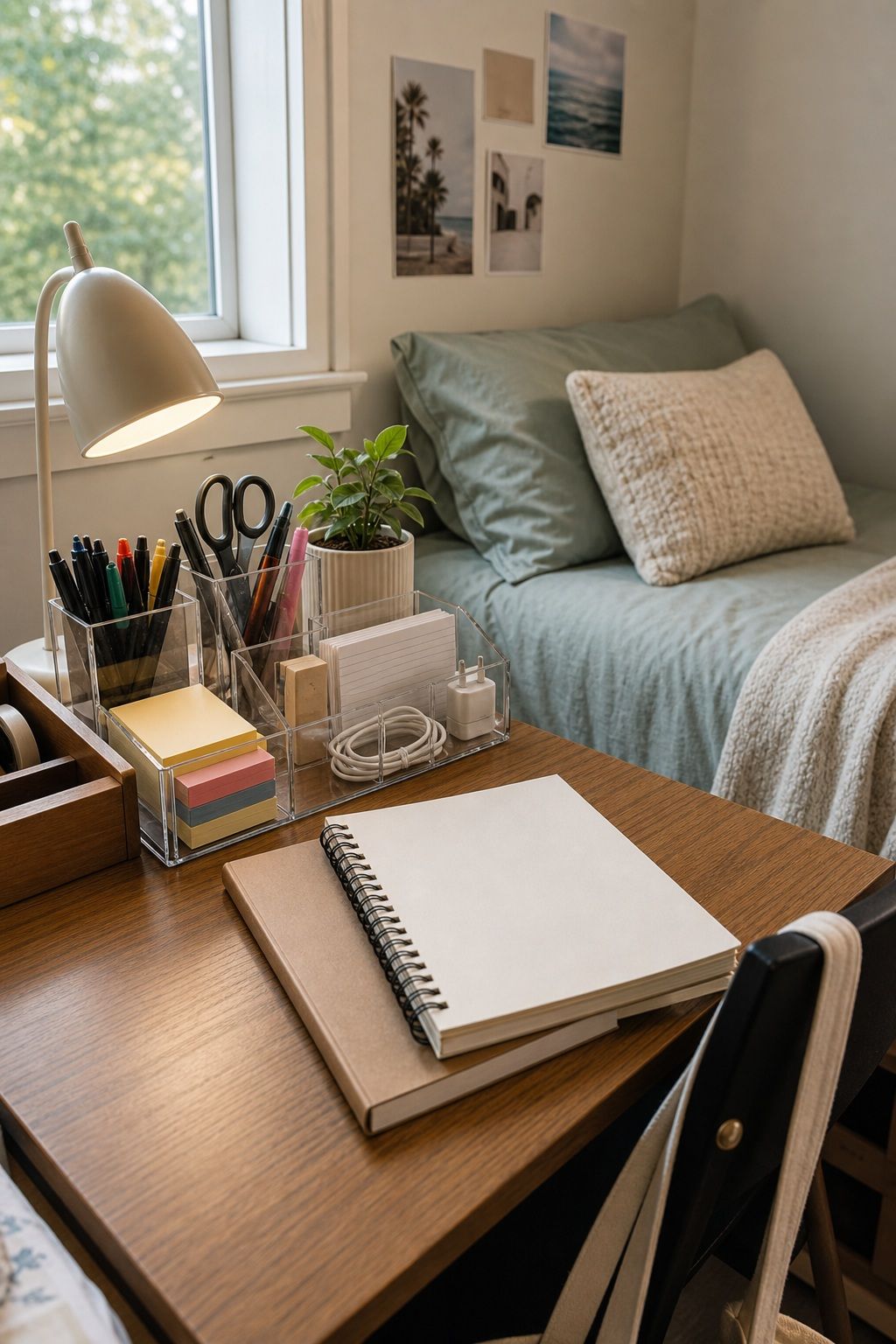 Desk Organizer small apartment idea for The Complete College Dorm Checklist of 18 Essentials Freshmen Forget.