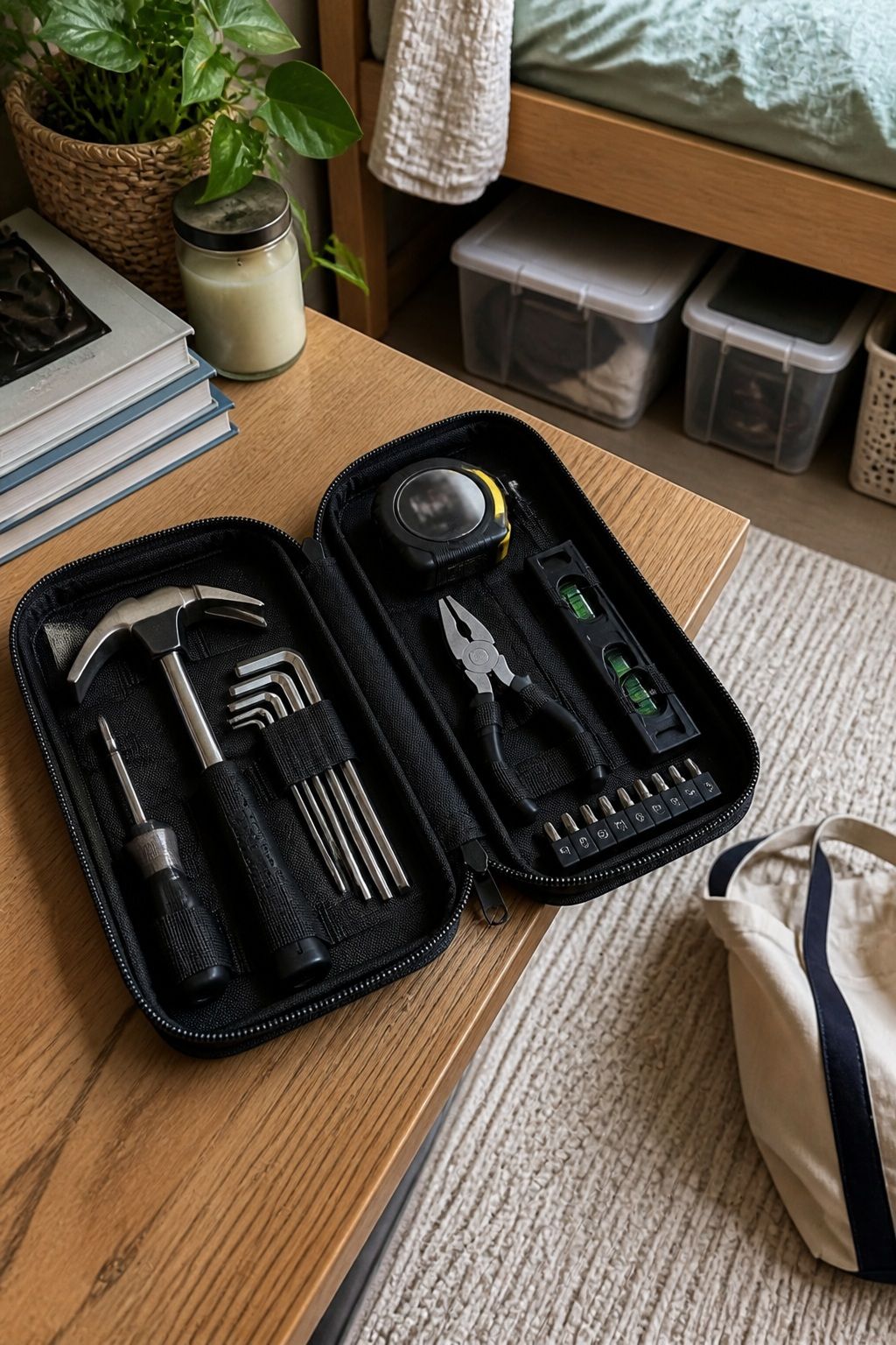Mini Tool Kit small apartment idea for The Complete College Dorm Checklist of 18 Essentials Freshmen Forget.