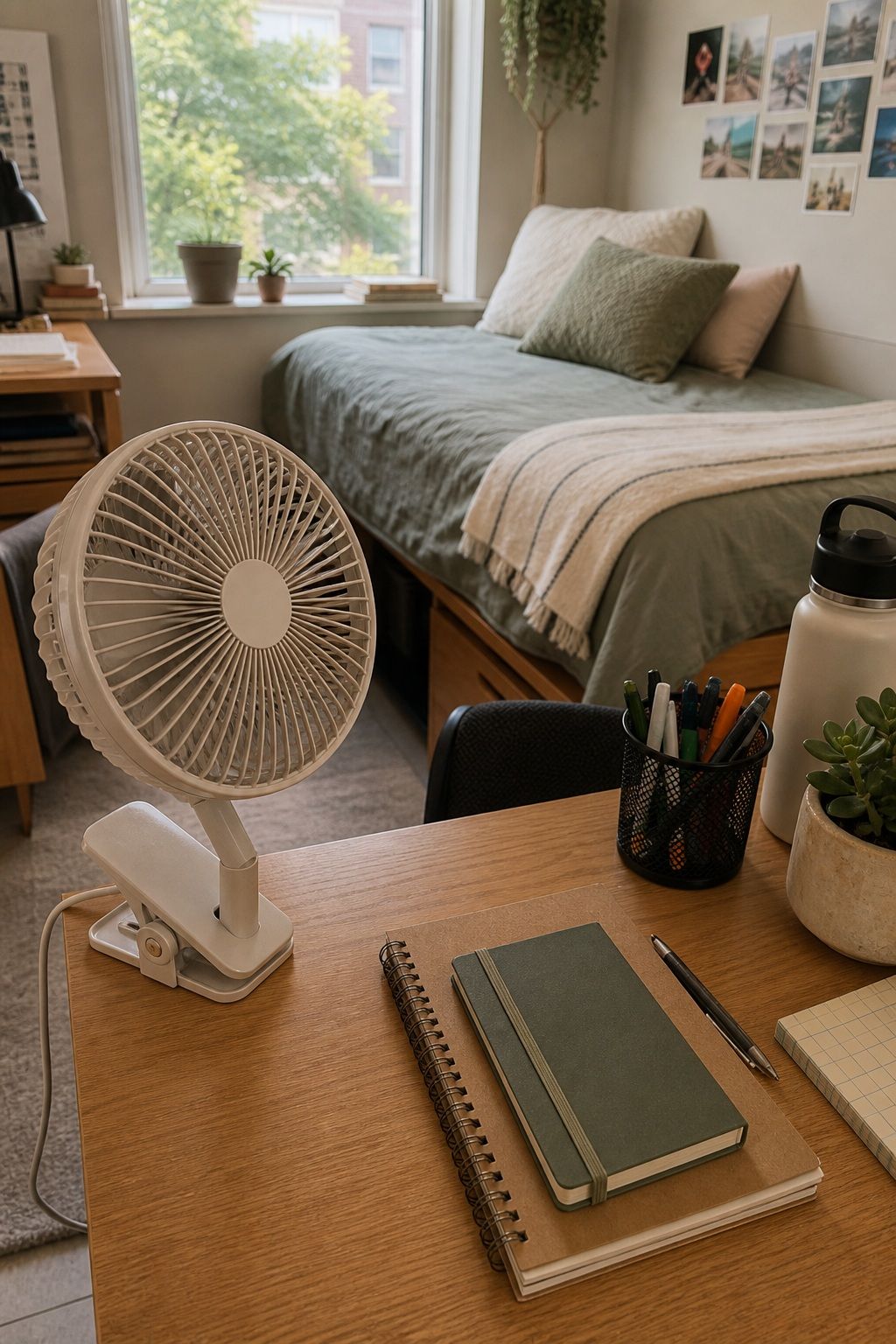 Small Fan small apartment idea for The Complete College Dorm Checklist of 18 Essentials Freshmen Forget.