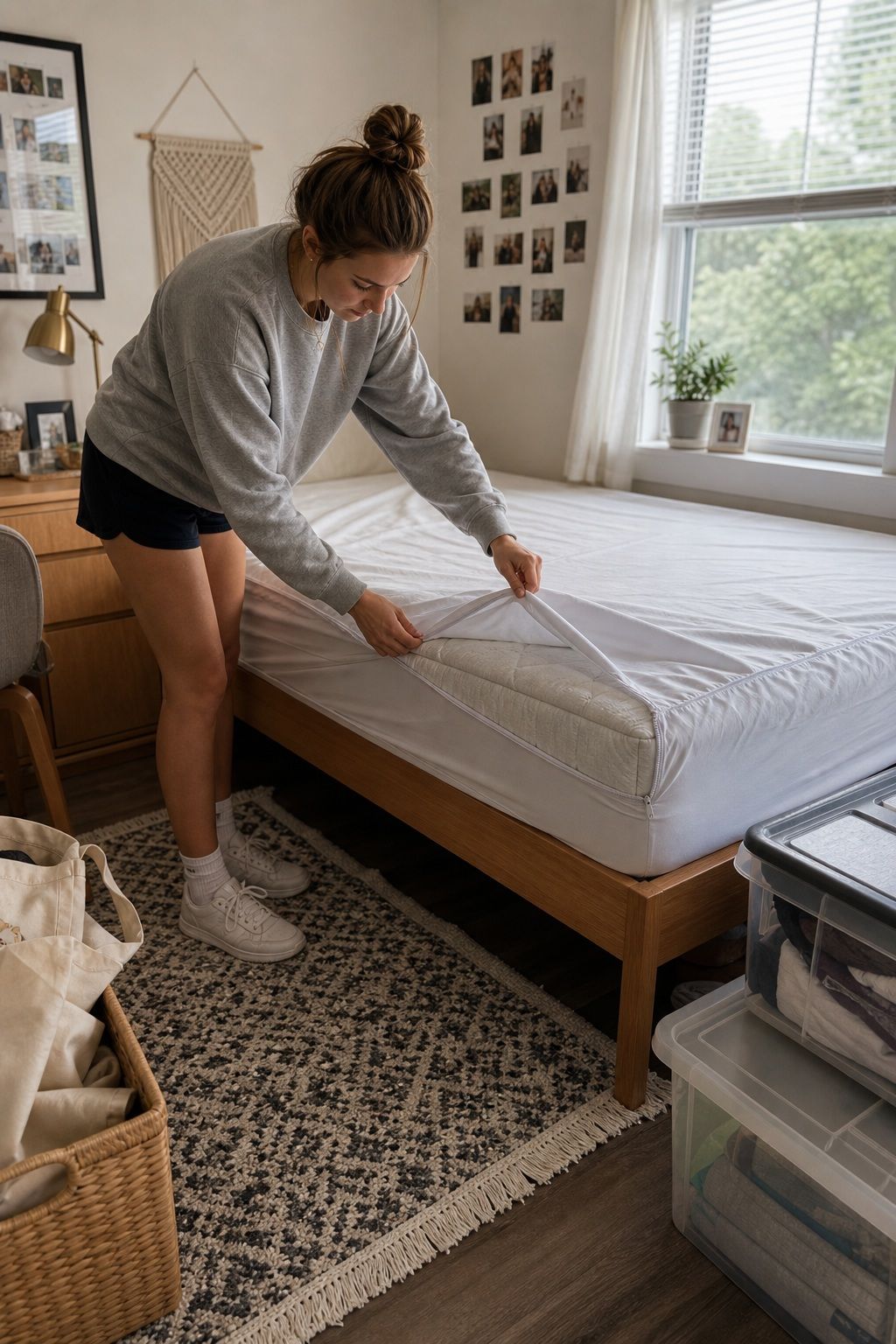 Mattress Encasement small apartment idea for The Complete College Dorm Checklist of 18 Essentials Freshmen Forget.