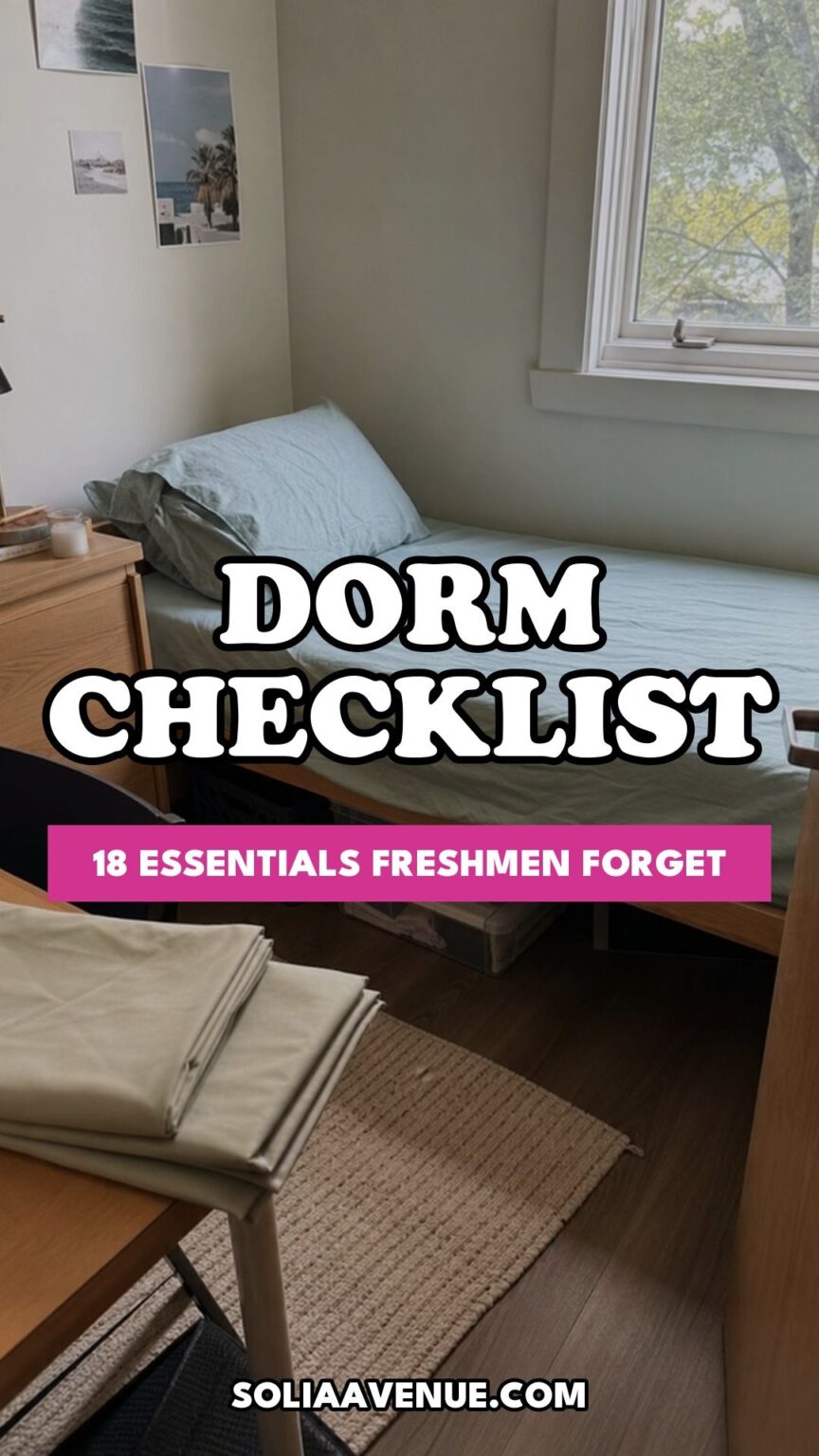 The Complete College Dorm Checklist of 18 Essentials Freshmen Forget