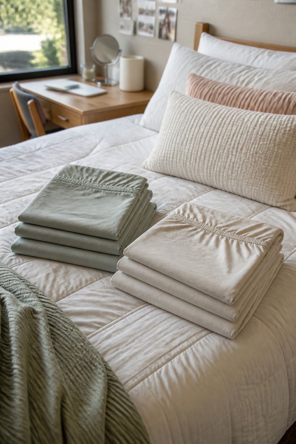Twin XL Sheets (Two Sets) small apartment idea for Top 18 College Dorm Essentials You Will Use Every Single Day.