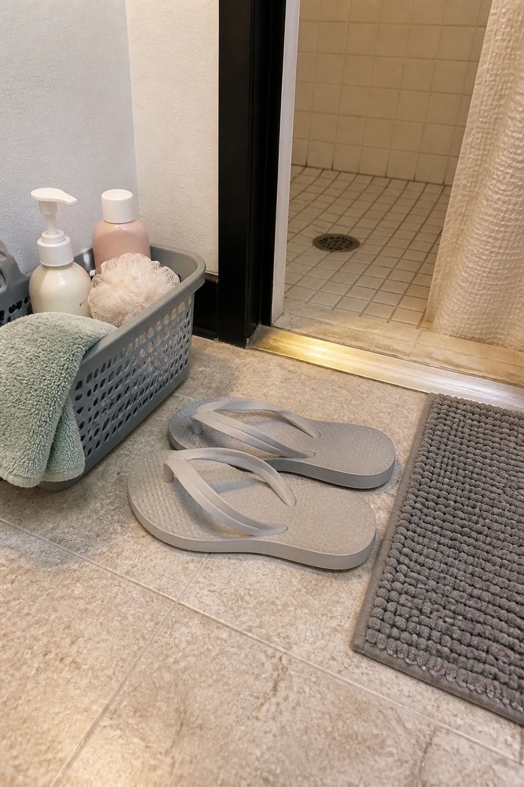 Shower Shoes small apartment idea for Top 18 College Dorm Essentials You Will Use Every Single Day.