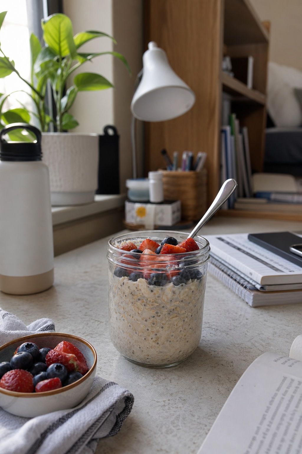 Overnight Oats small apartment idea for Top 17 College Dorm Food Ideas for Make-Ahead Meals and Easy Snacks.