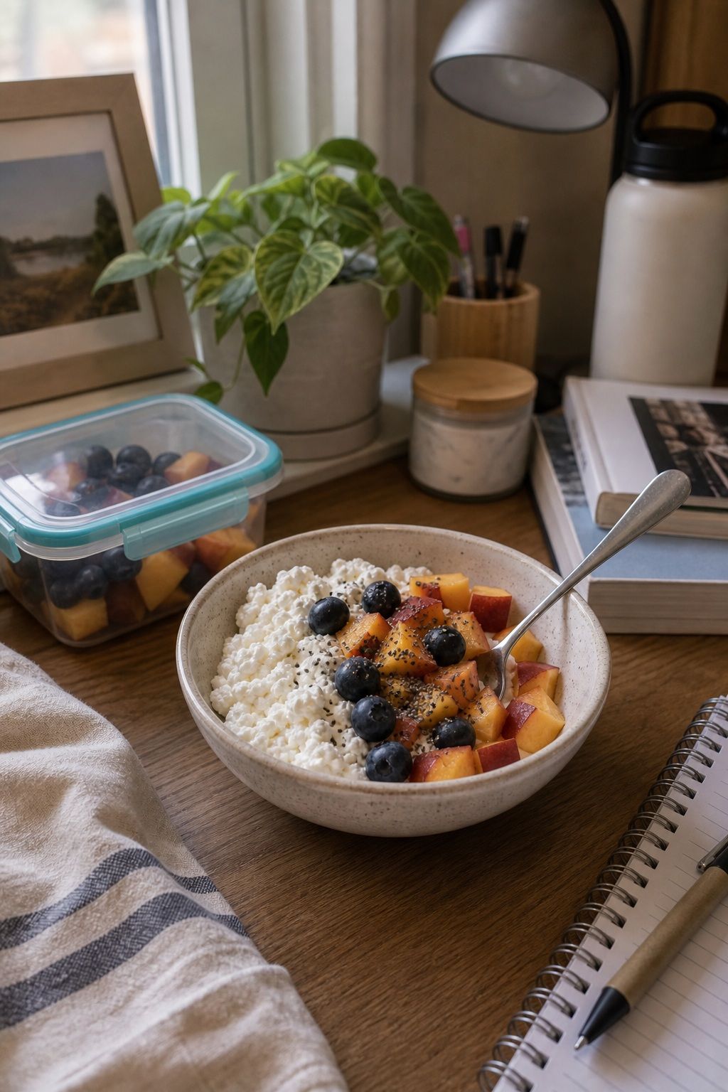 Cottage Cheese with Fruit small apartment idea for Top 17 College Dorm Food Ideas for Make-Ahead Meals and Easy Snacks.