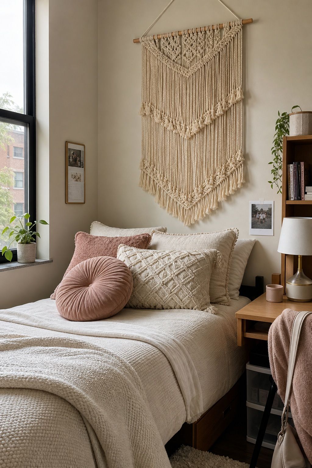 wall hanging small apartment idea for Top 17 College Dorm Room Ideas for Girls That Feel Cute and Cozy.