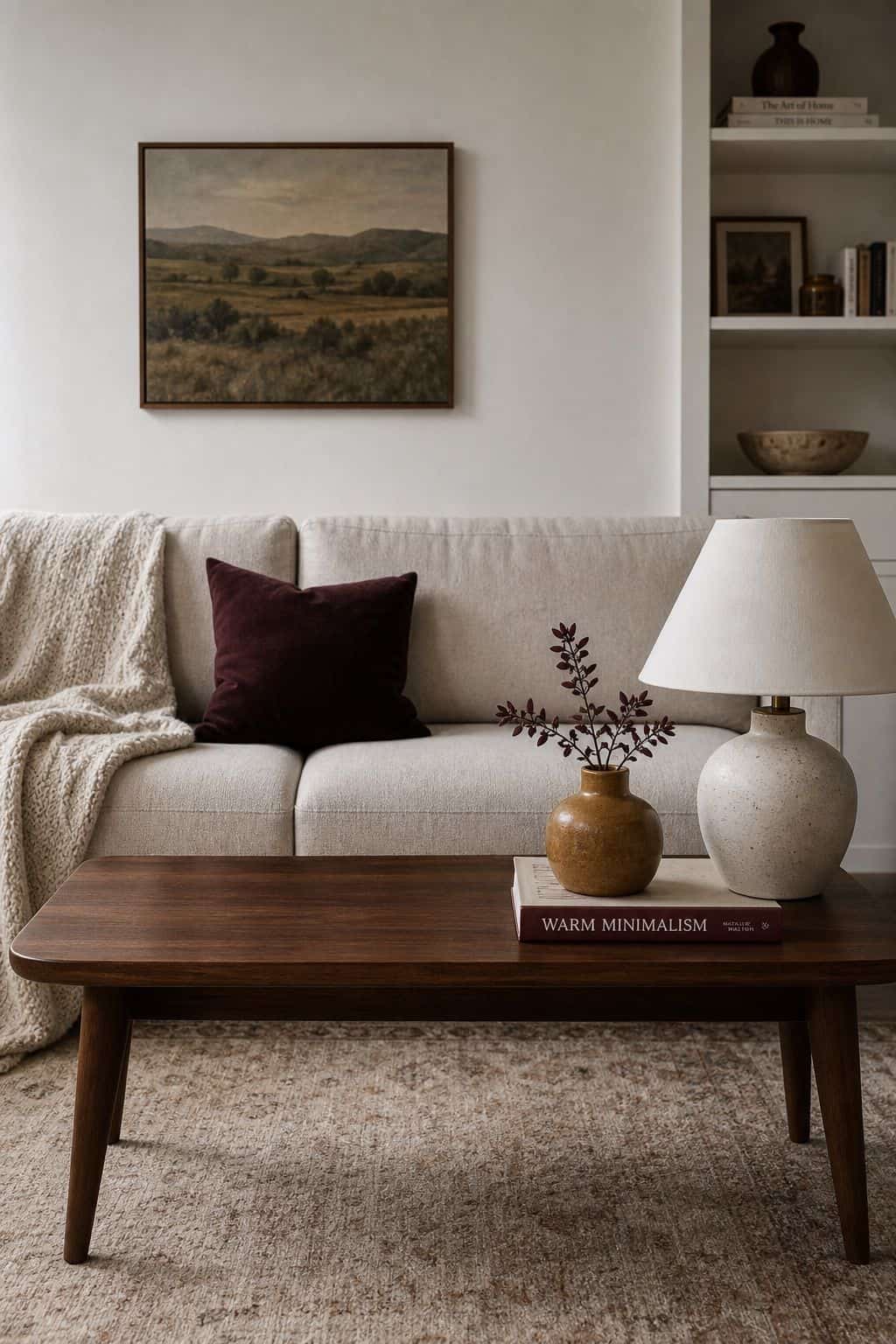 4. Keep One or Two Surfaces Deliberately Clear - cozy small apartment decorating ideas