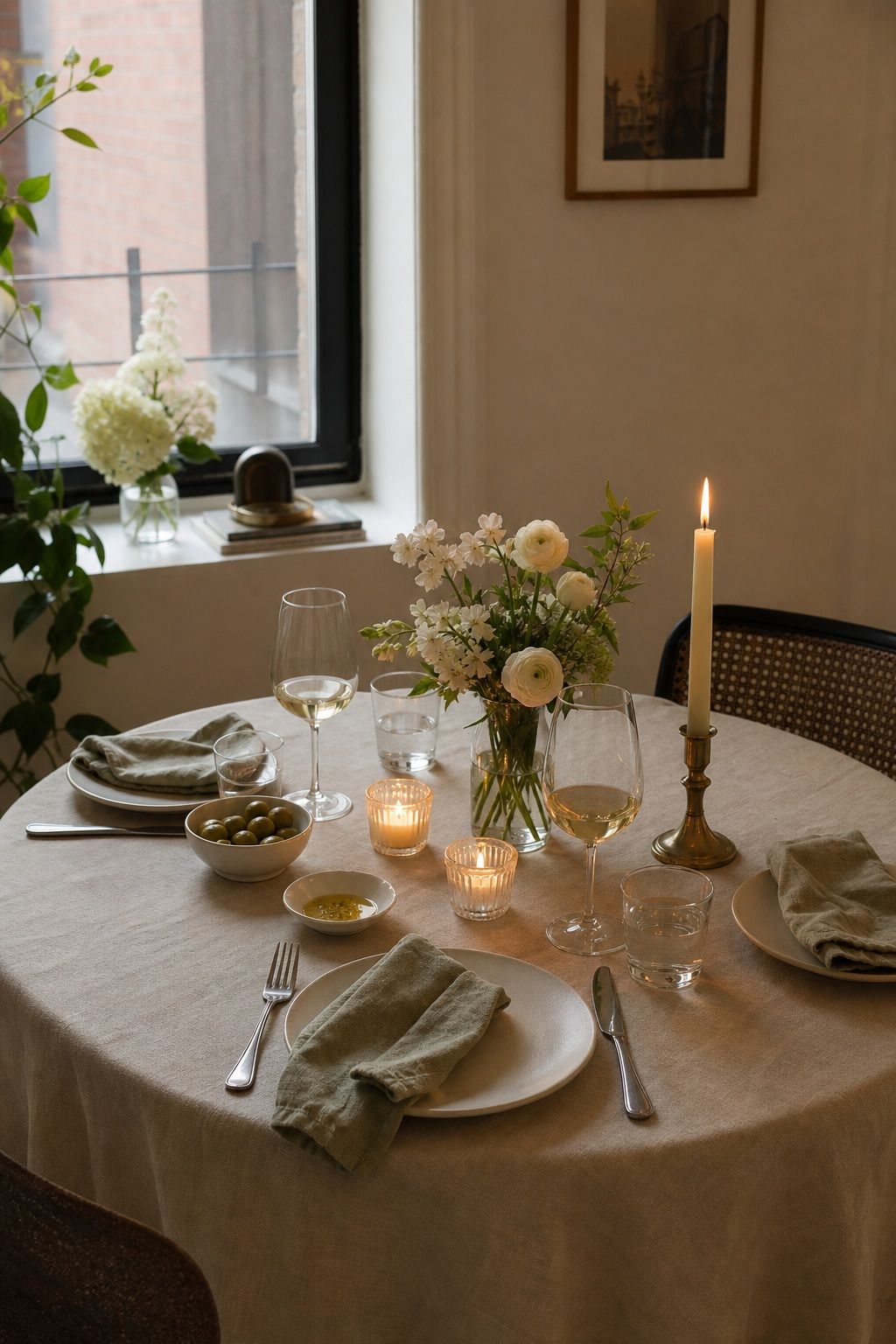 The Candle-Height Rule small apartment idea for Top 18 Dinner Hosting Ideas to Turn an Ordinary Night into an Event.
