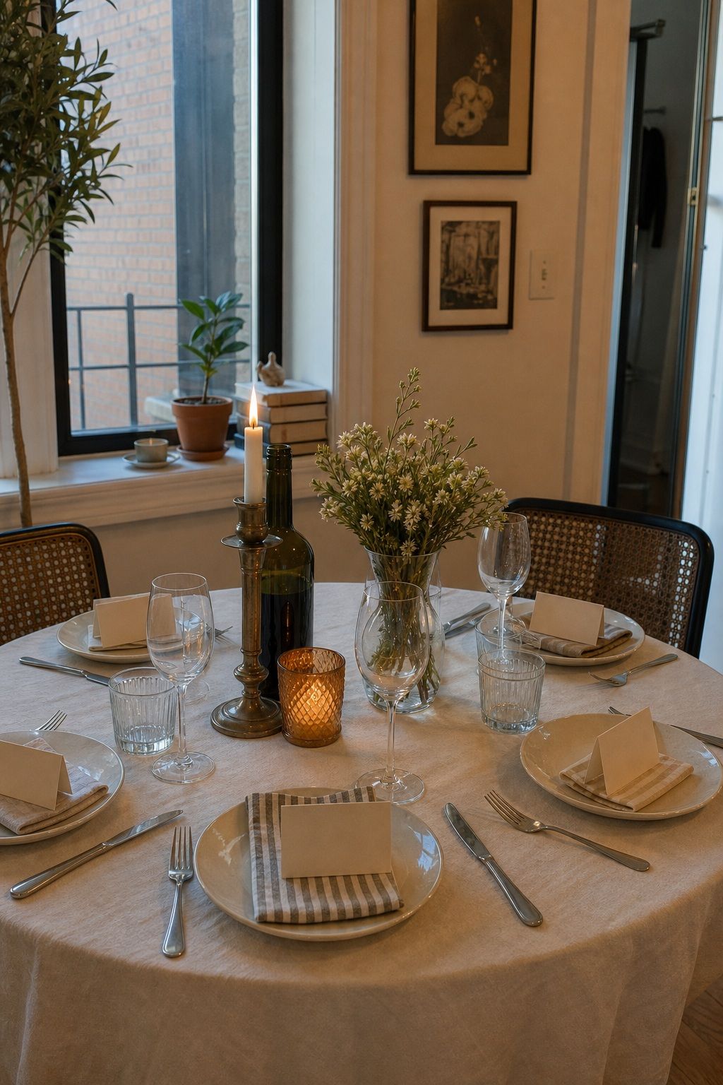 Place Cards Yes or No small apartment idea for Top 18 Dinner Hosting Ideas to Turn an Ordinary Night into an Event.