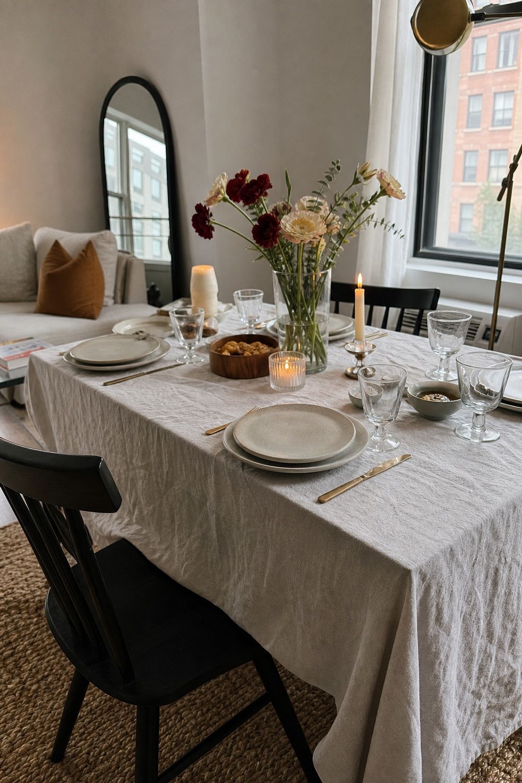 Linen Tablecloth small apartment idea for 20 Dinner Party Essentials Every Host Should Have From Amazon.