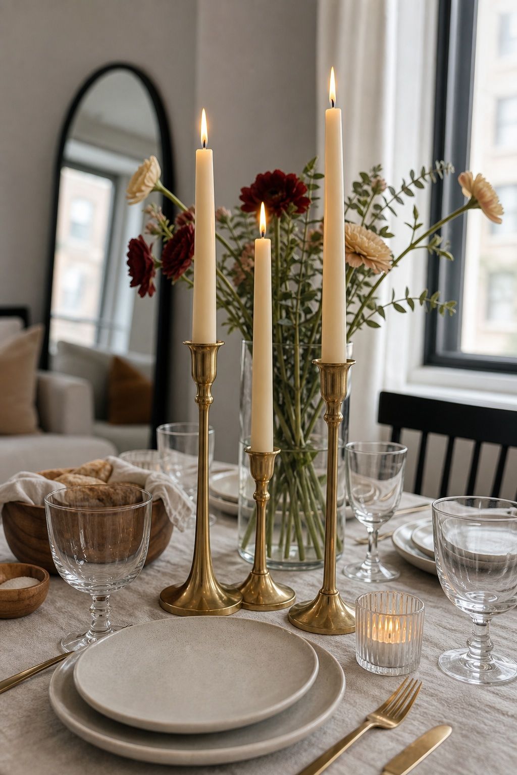 Brass Taper Candle Holders small apartment idea for 20 Dinner Party Essentials Every Host Should Have From Amazon.