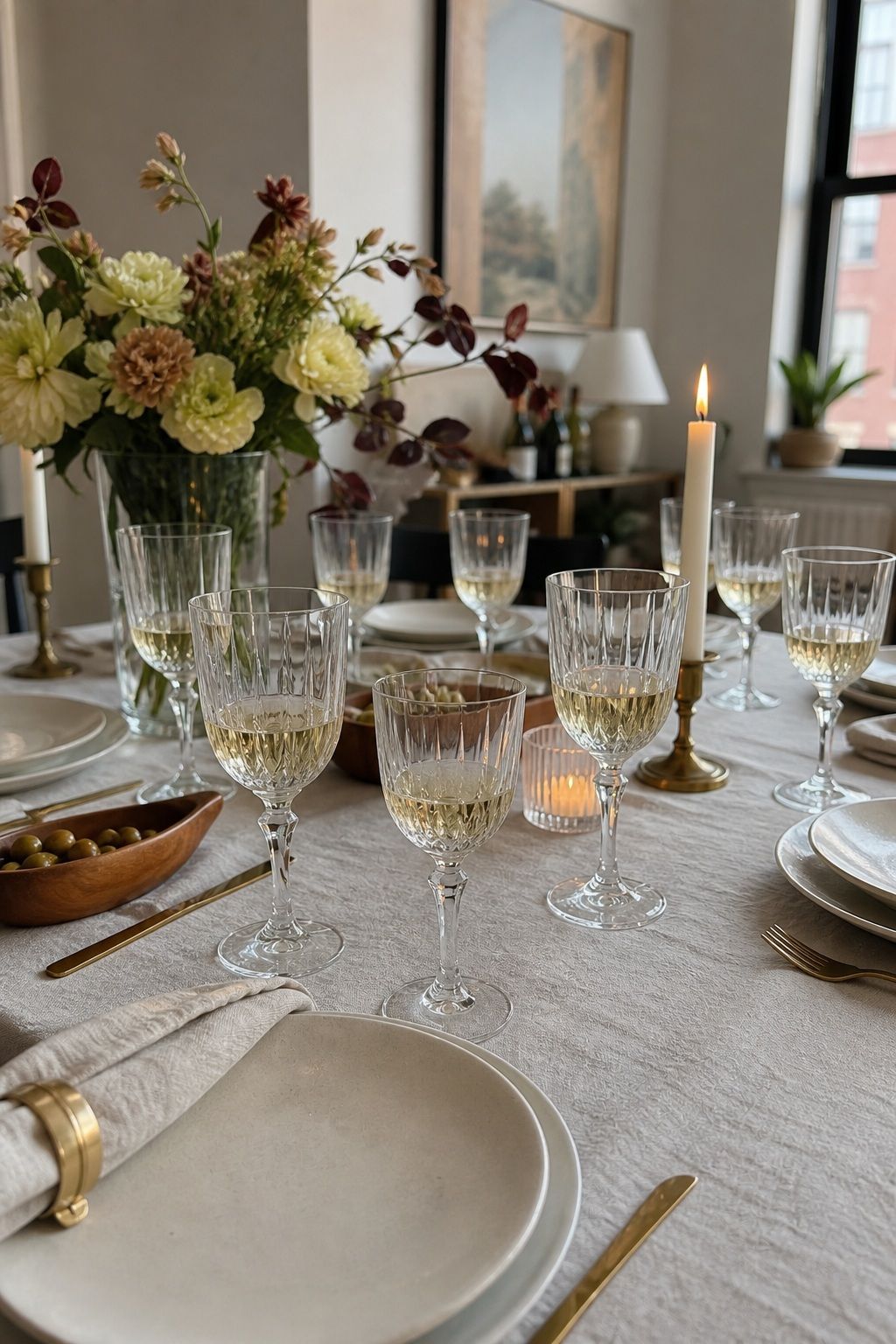 Crystal Wine Glasses Set of 8 small apartment idea for 20 Dinner Party Essentials Every Host Should Have From Amazon.