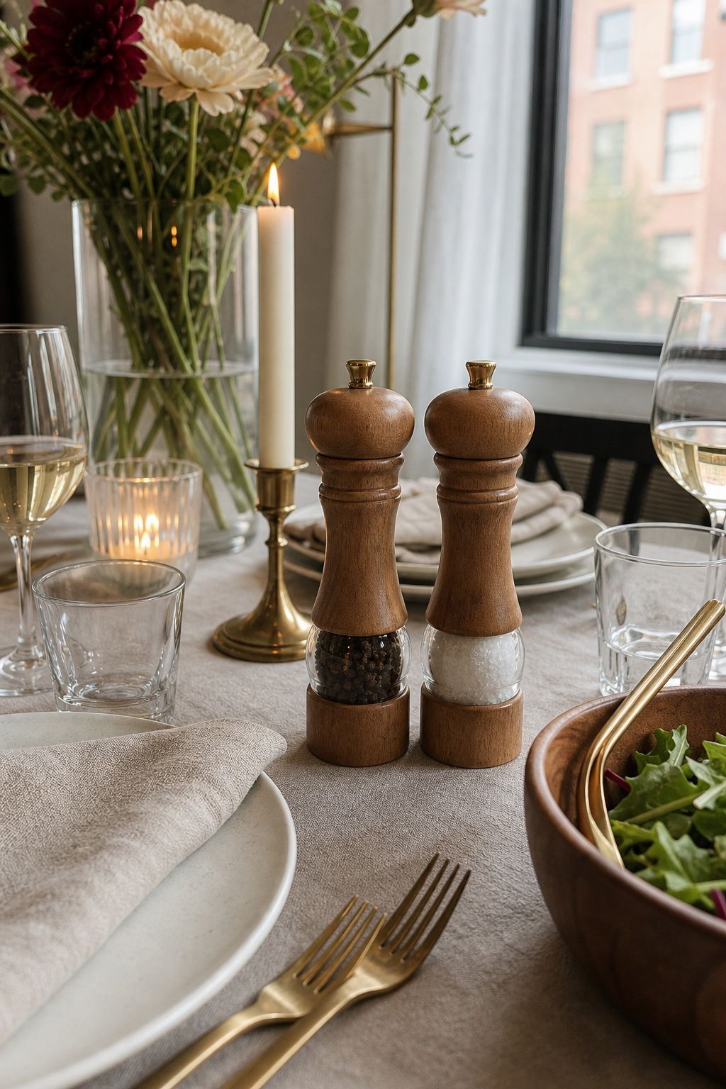 Salt and Pepper Grinders small apartment idea for 20 Dinner Party Essentials Every Host Should Have From Amazon.
