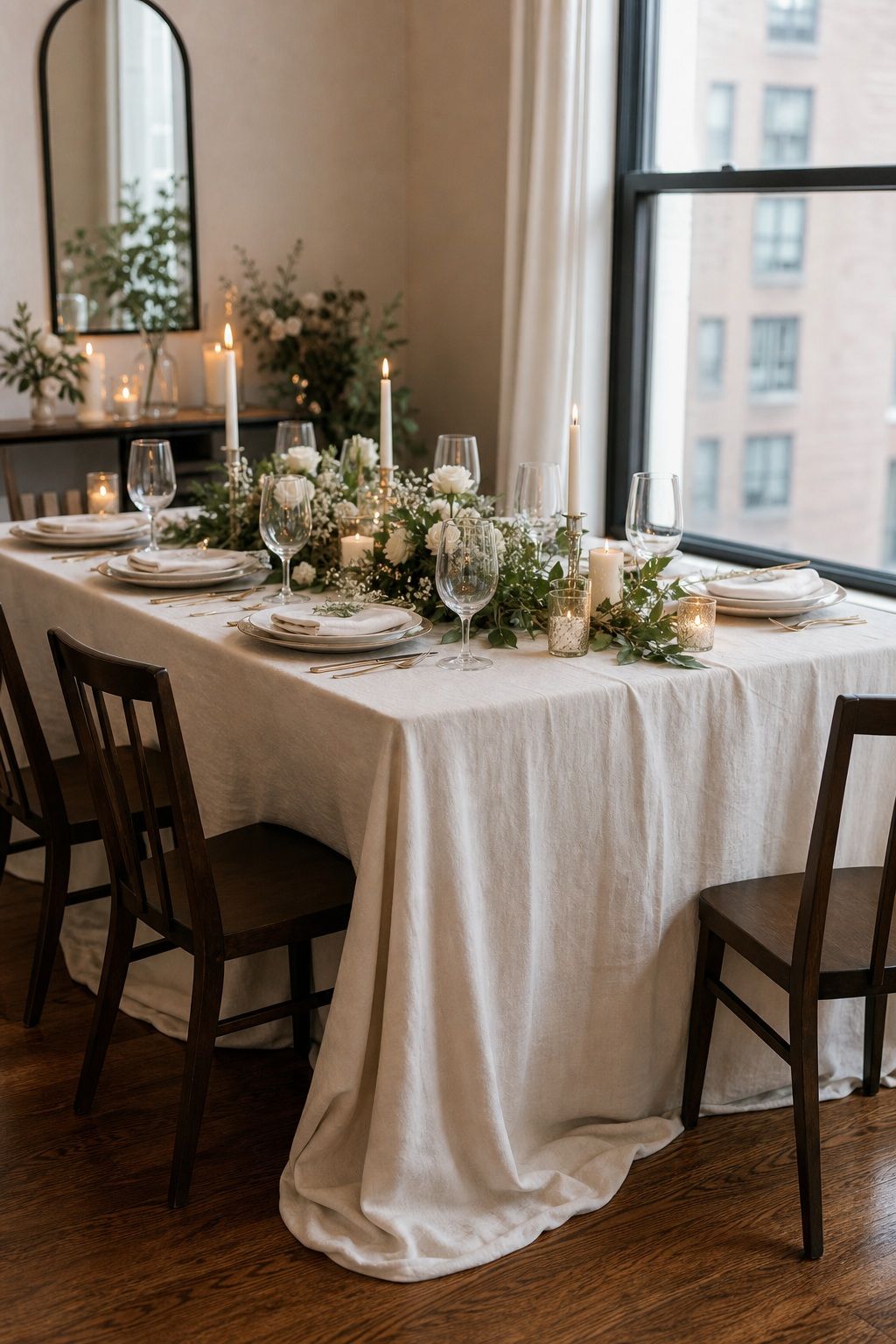 Floor-Length 90x132 Rectangle Tablecloth small apartment idea for 20 DIY Wedding Reception Essentials From Amazon That Look Like They Cost 5x More.
