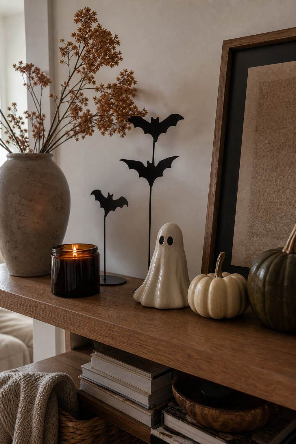 Introduce Small Spooky Accents on Top small apartment idea for Top 19 Fall Halloween Decor Ideas for Small Apartments.