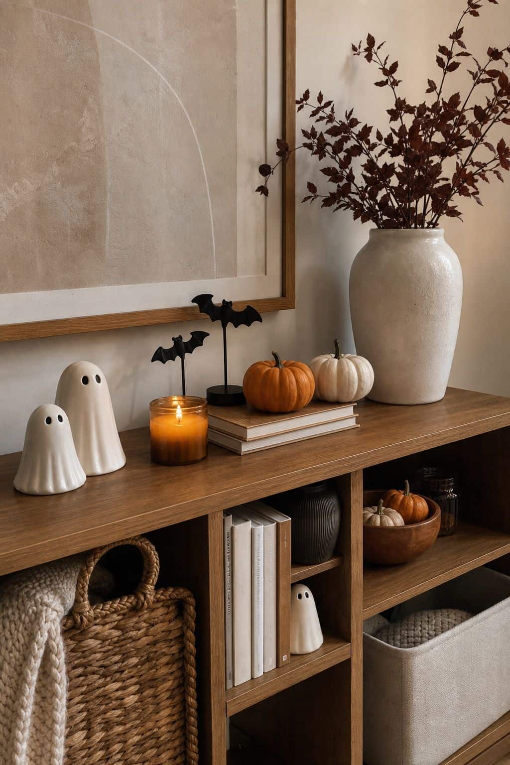 Add Whimsical, Not Scary, Spooky Touches small apartment idea for Top 19 Fall Halloween Decor Ideas for Small Apartments.
