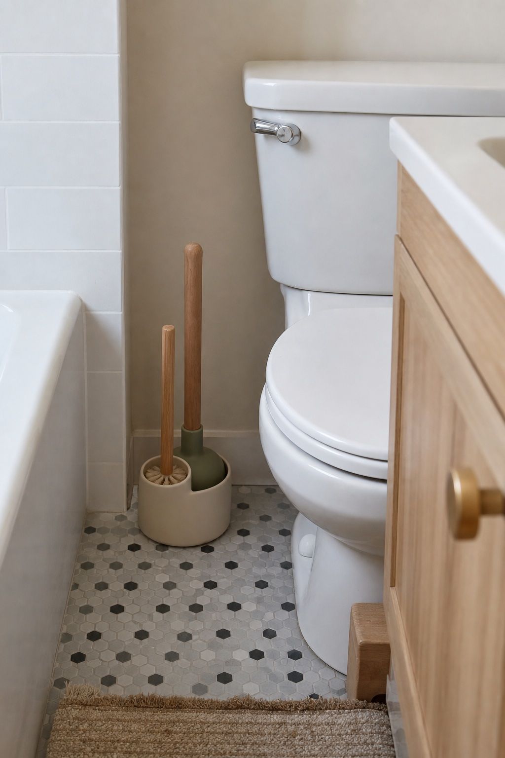 Plunger and Toilet Brush Combo small apartment idea for 20 First Apartment Essentials From Amazon Every New Renter Actually Needs.