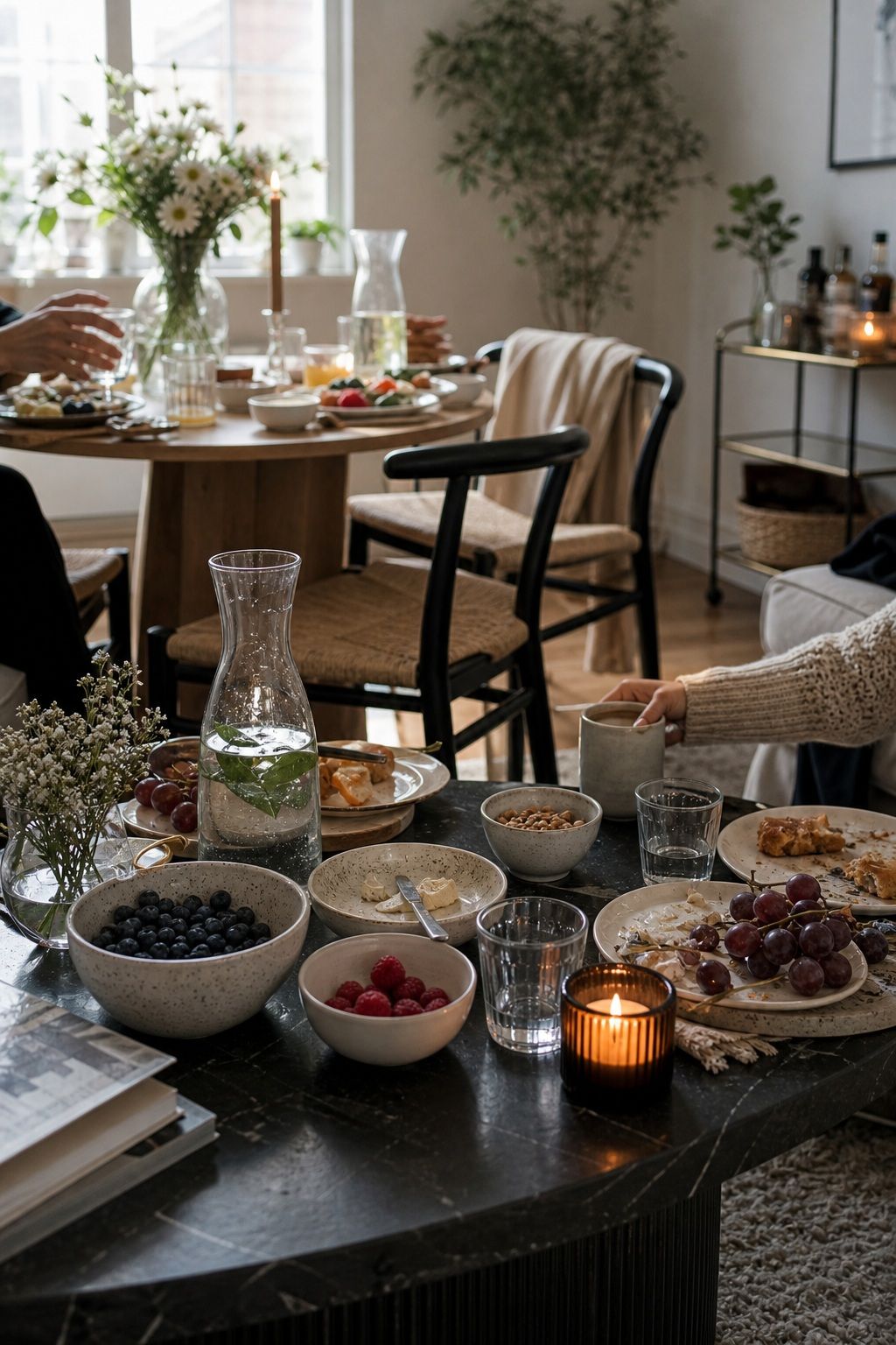 Phase 5: During Brunch (the Energy Management) small apartment brunch hosting idea for Your Complete Guide to Hosting Brunch at Home Without Stress.