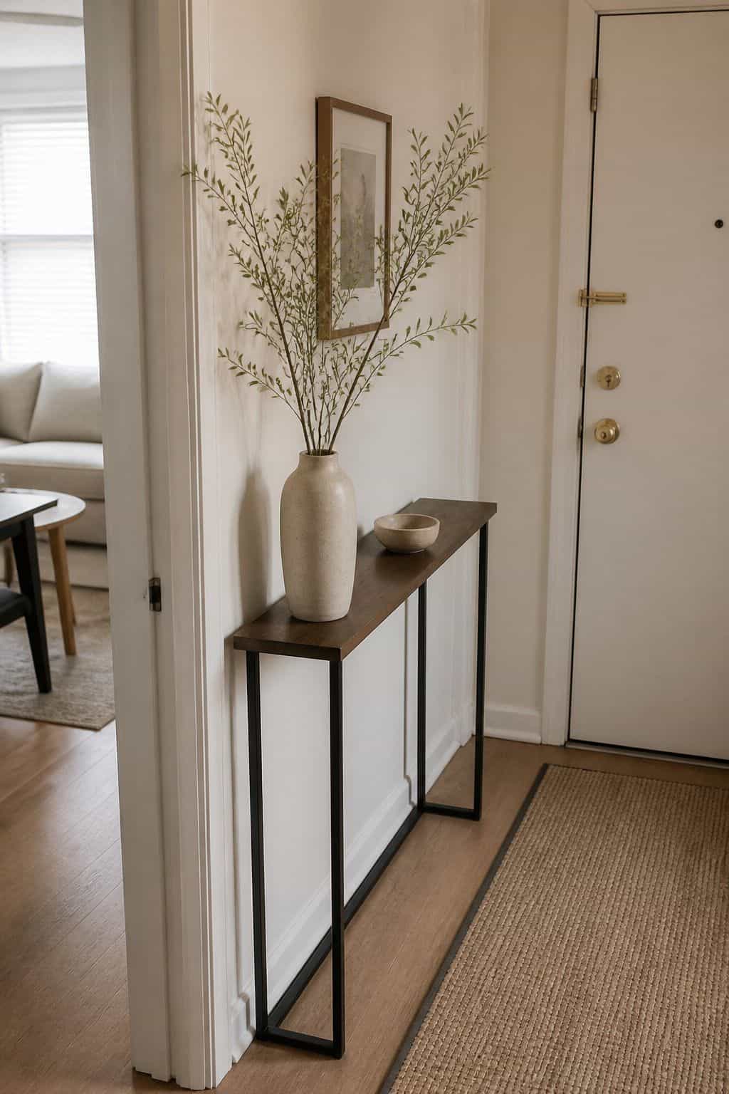 Vase with Stems small apartment idea for Top 16 Hall Corner Decor Ideas for Small Apartments.