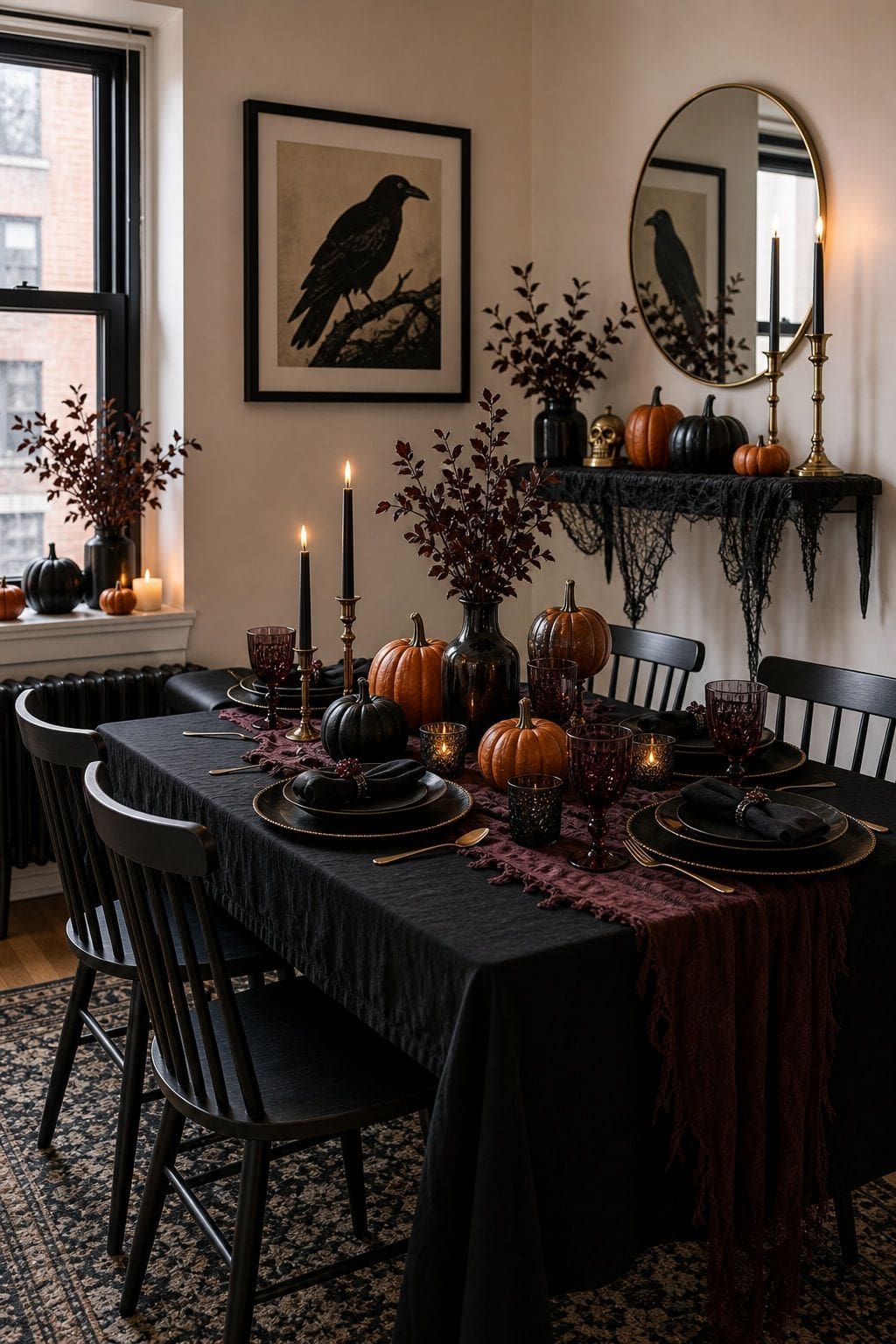 Lock a Tight Color Palette small apartment idea for Top 21 Halloween Party Decor Ideas for Small Apartments.