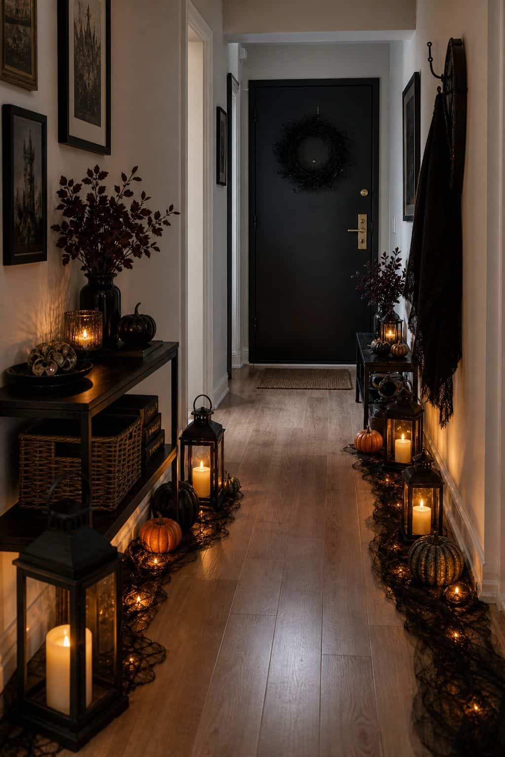 Light a Path and Decorate the Approach small apartment idea for Top 21 Halloween Party Decor Ideas for Small Apartments.