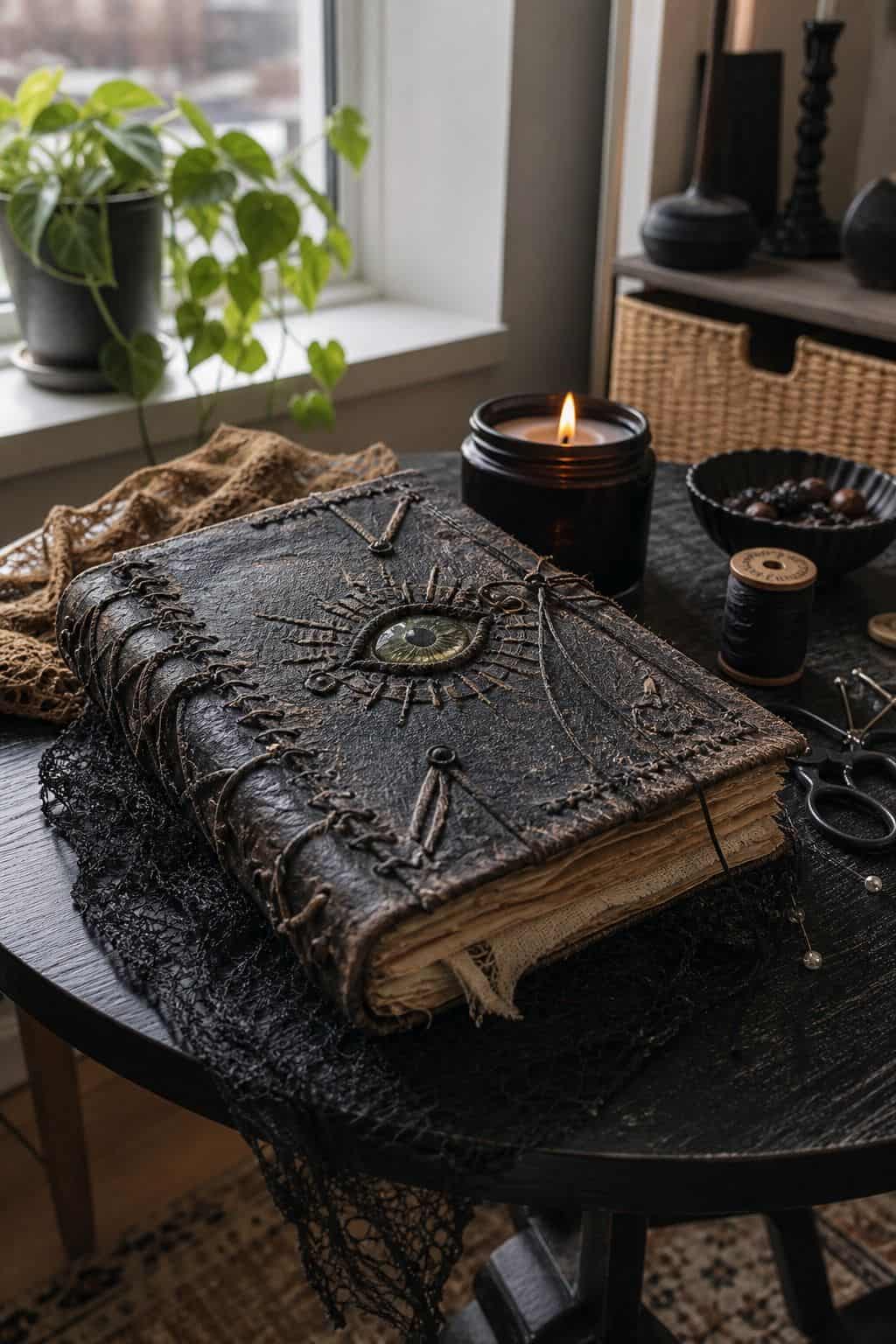 Create a DIY Winifred Spellbook small apartment idea for Top 18 Hocus Pocus Halloween Decor Ideas for Small Apartments.