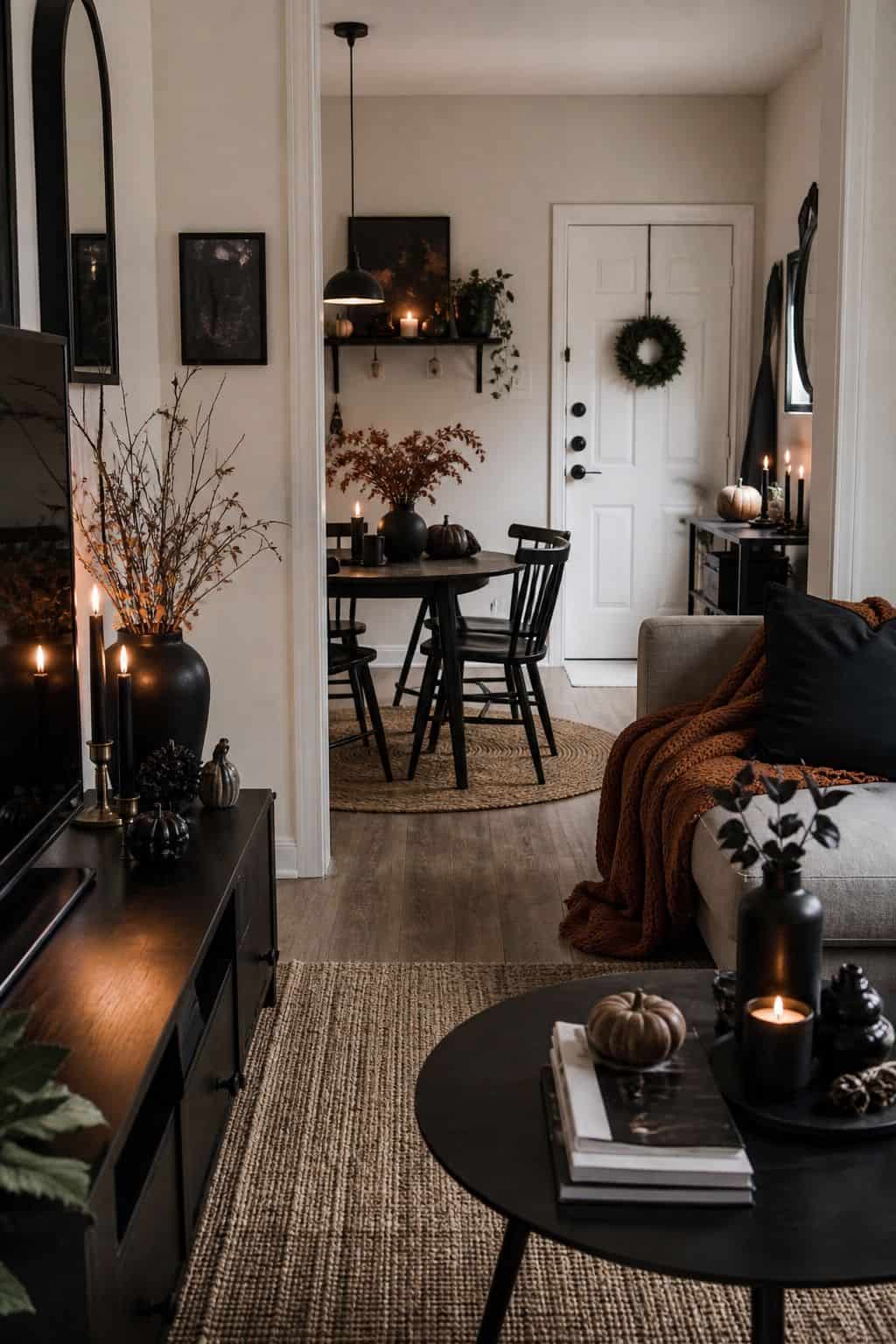Carry the Witchy Theme Through the Home small apartment idea for Top 18 Hocus Pocus Halloween Decor Ideas for Small Apartments.