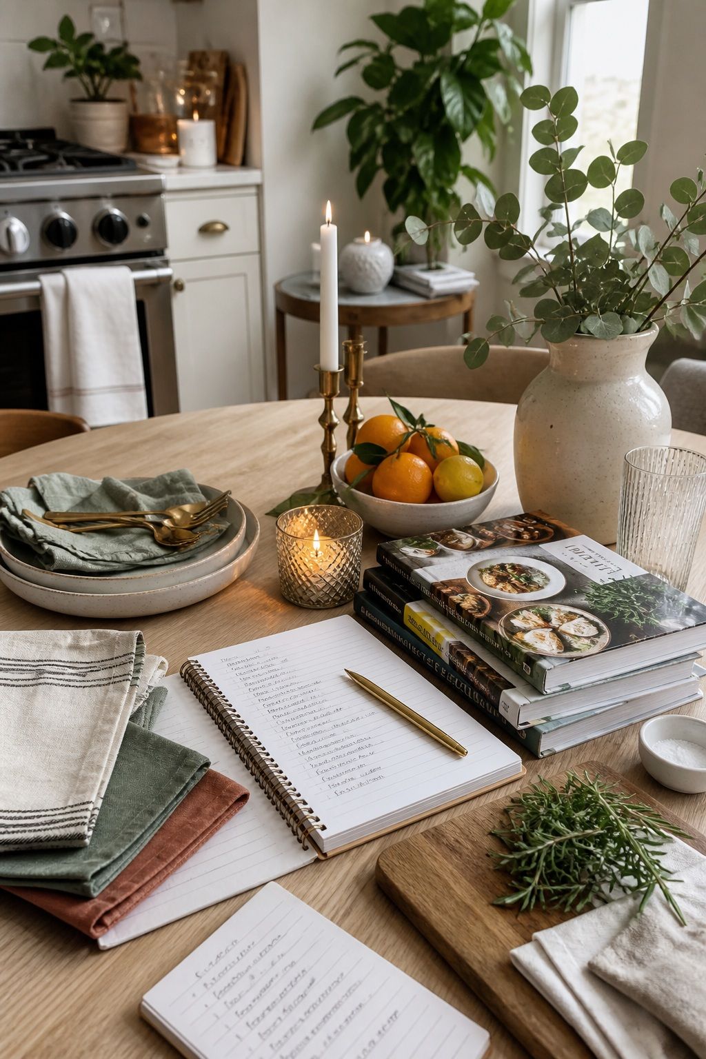 Three Weeks Out, Build the Menu and the Theme small apartment idea for Top 18 Holiday Hosting Top Tips for a Calm and Beautiful Celebration.