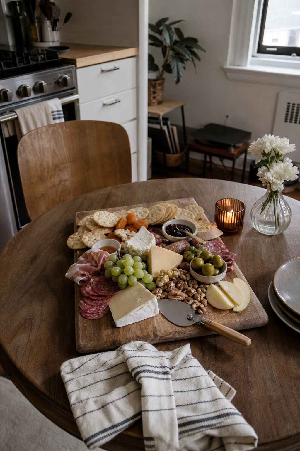 The Cheese-and-Charcuterie Board small apartment idea for Top 18 Hosting Appetizers That Wow Guests with Almost No Effort.