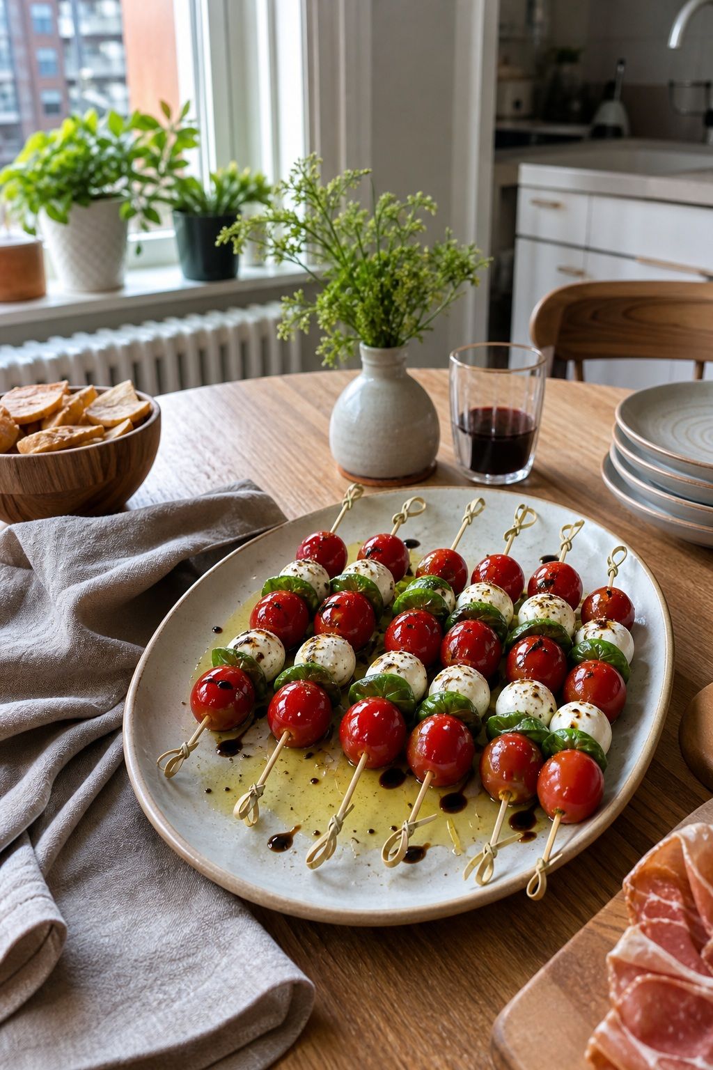 Caprese Skewers small apartment idea for Top 18 Hosting Appetizers That Wow Guests with Almost No Effort.