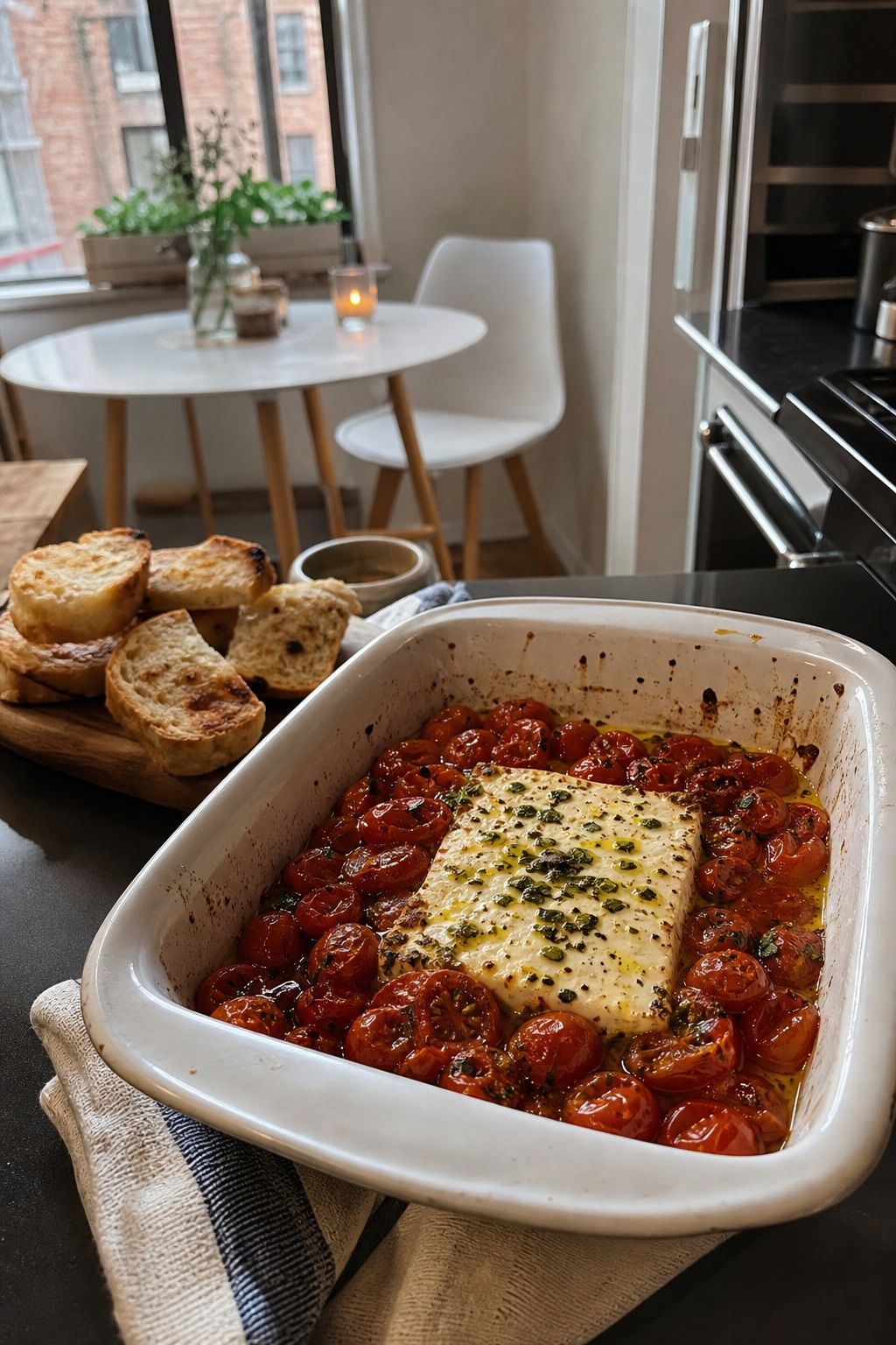 Baked Feta Dip small apartment idea for Top 18 Hosting Appetizers That Wow Guests with Almost No Effort.